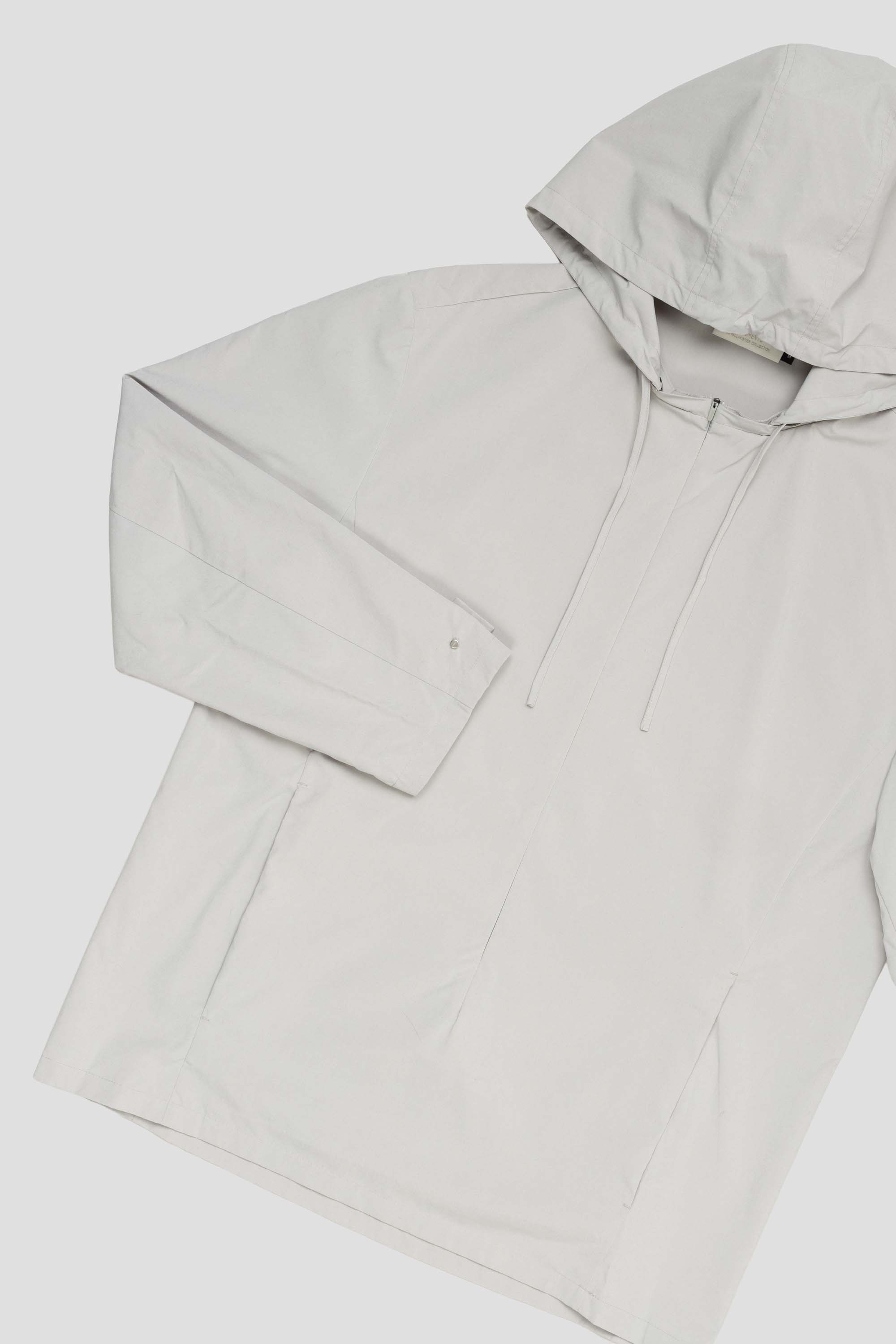 Detachable Hood Shirt Grey