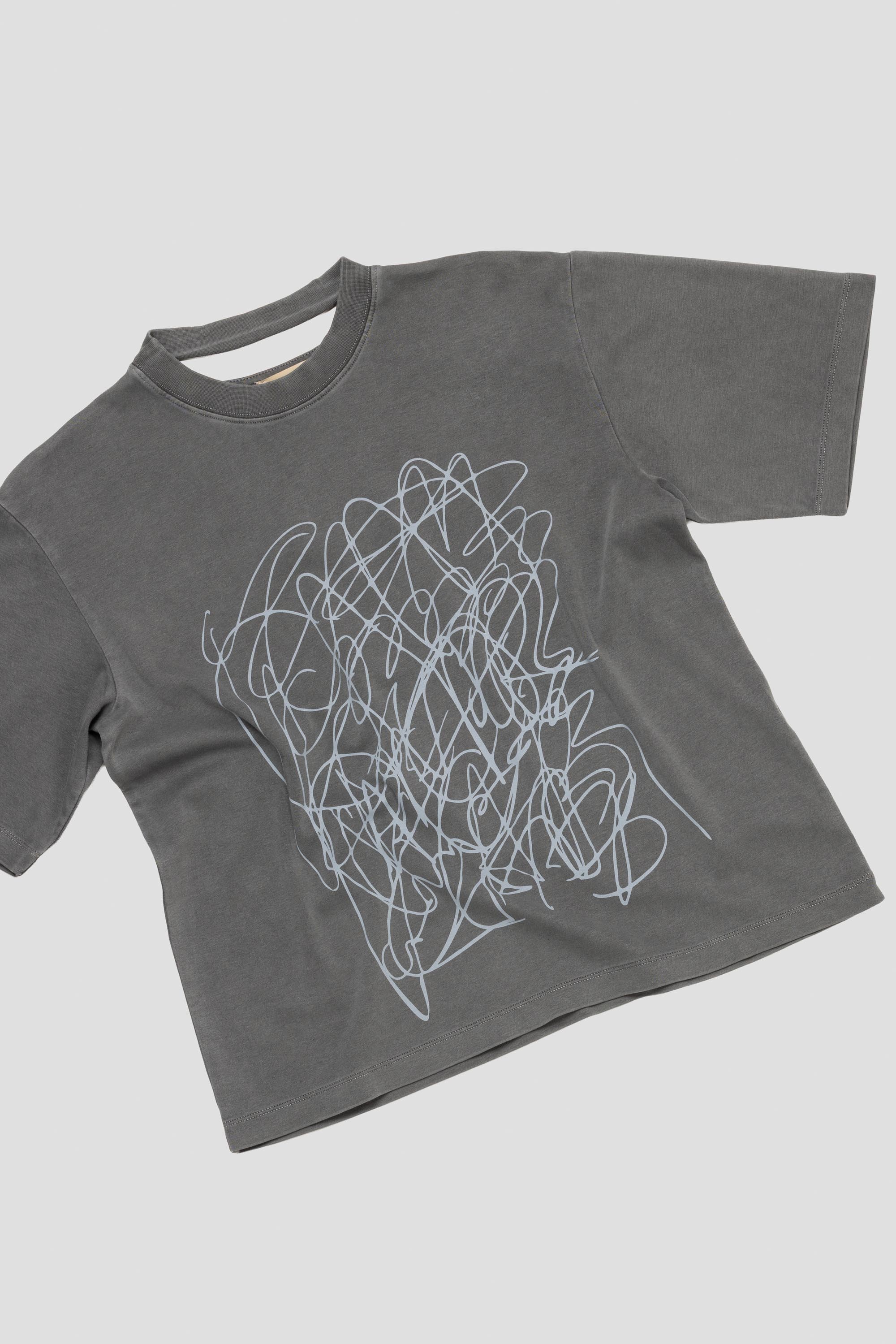 Mineral Dye Boxy T-Shirt Faded Black