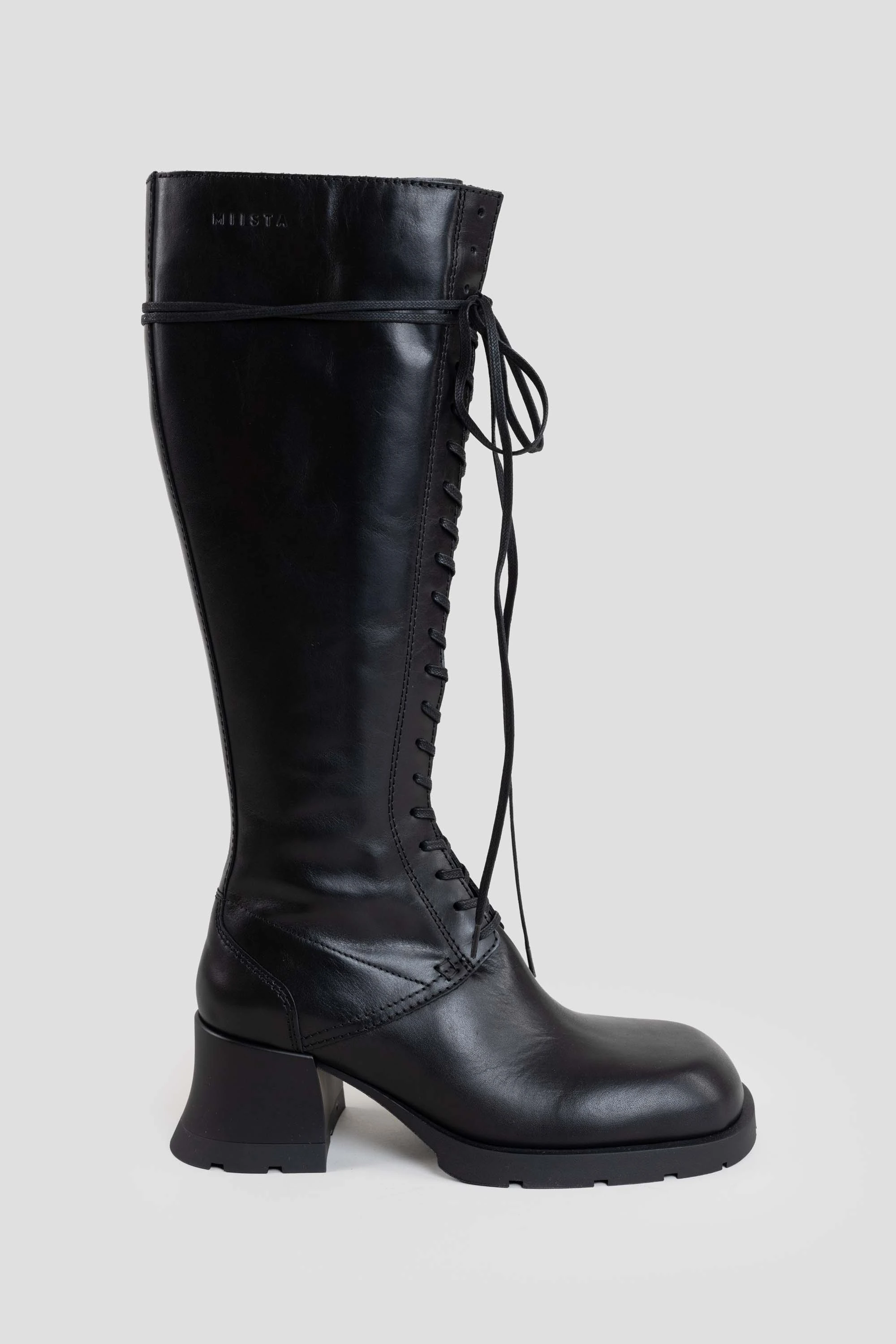 Michaela Lace Boots Black