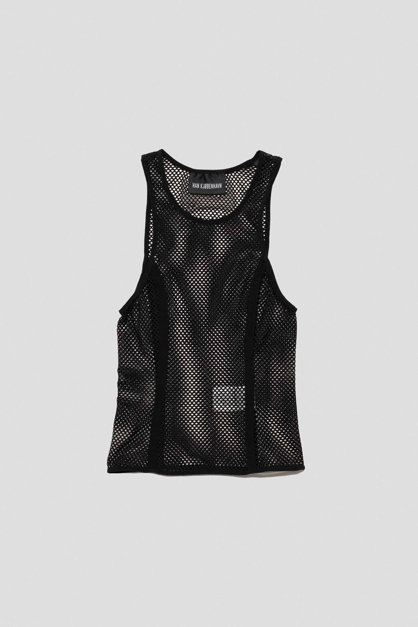 Fishnet Tank Top Black