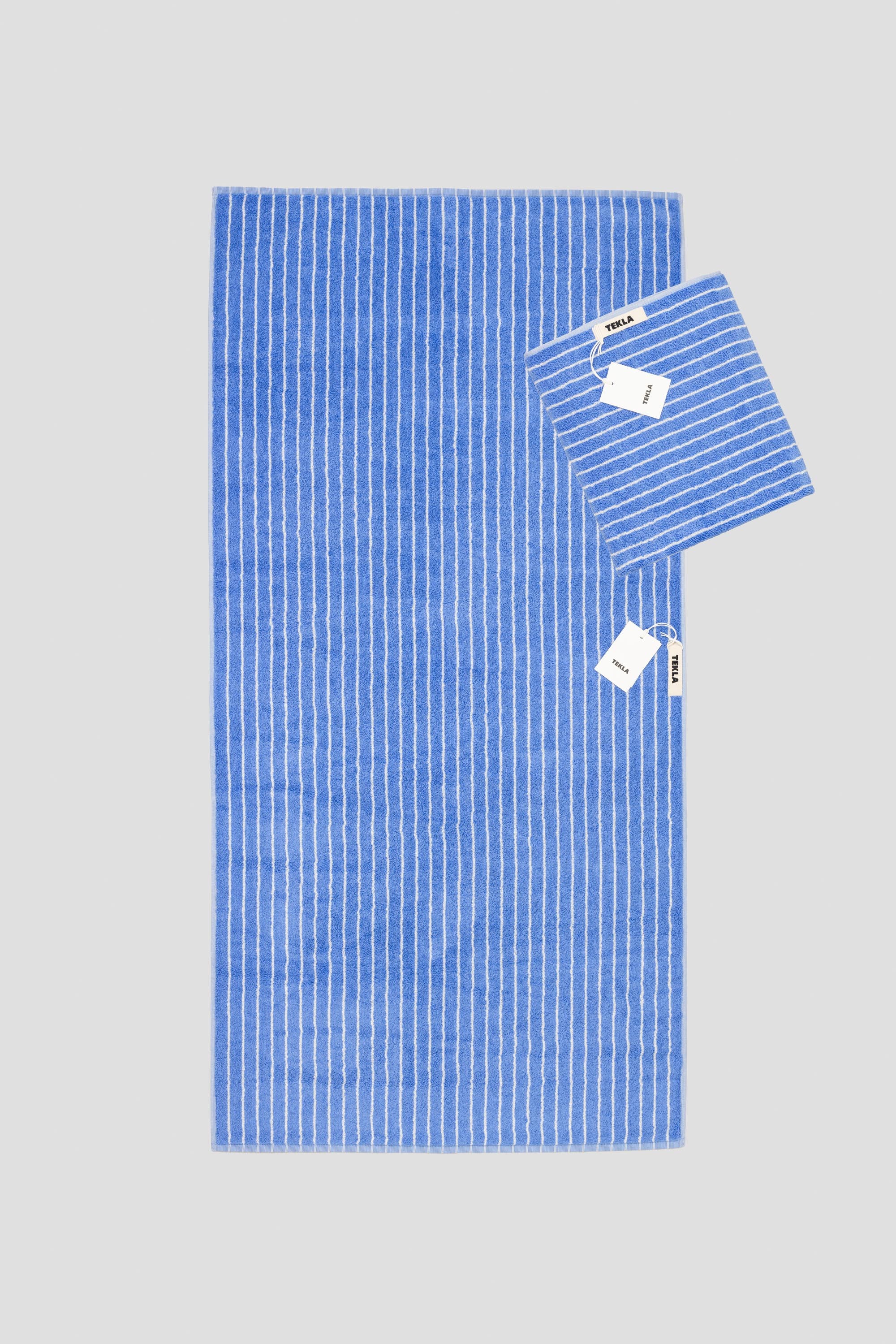 Terry Towel Bath Towel Blue Stripes