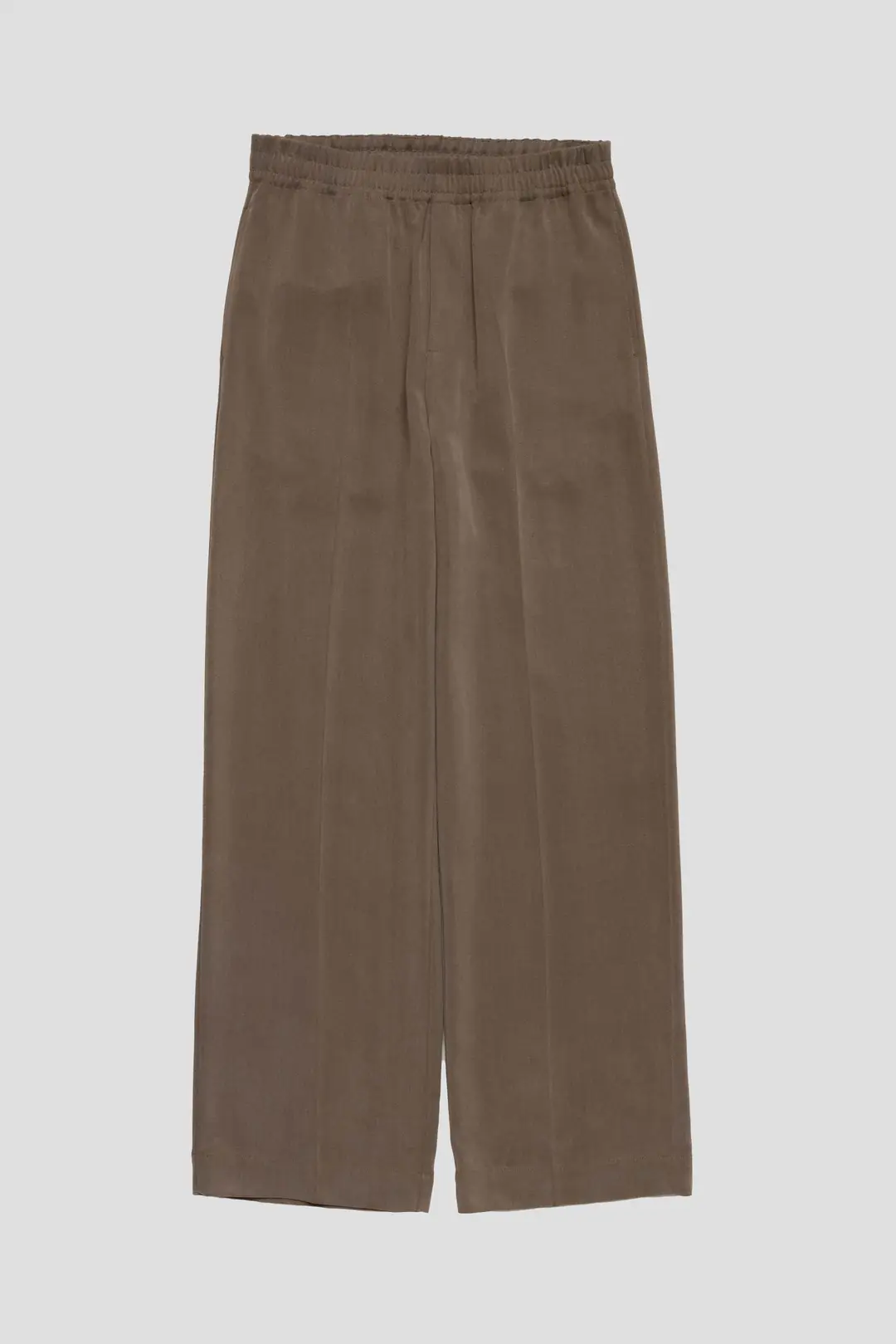boiled wool elastic trousers
