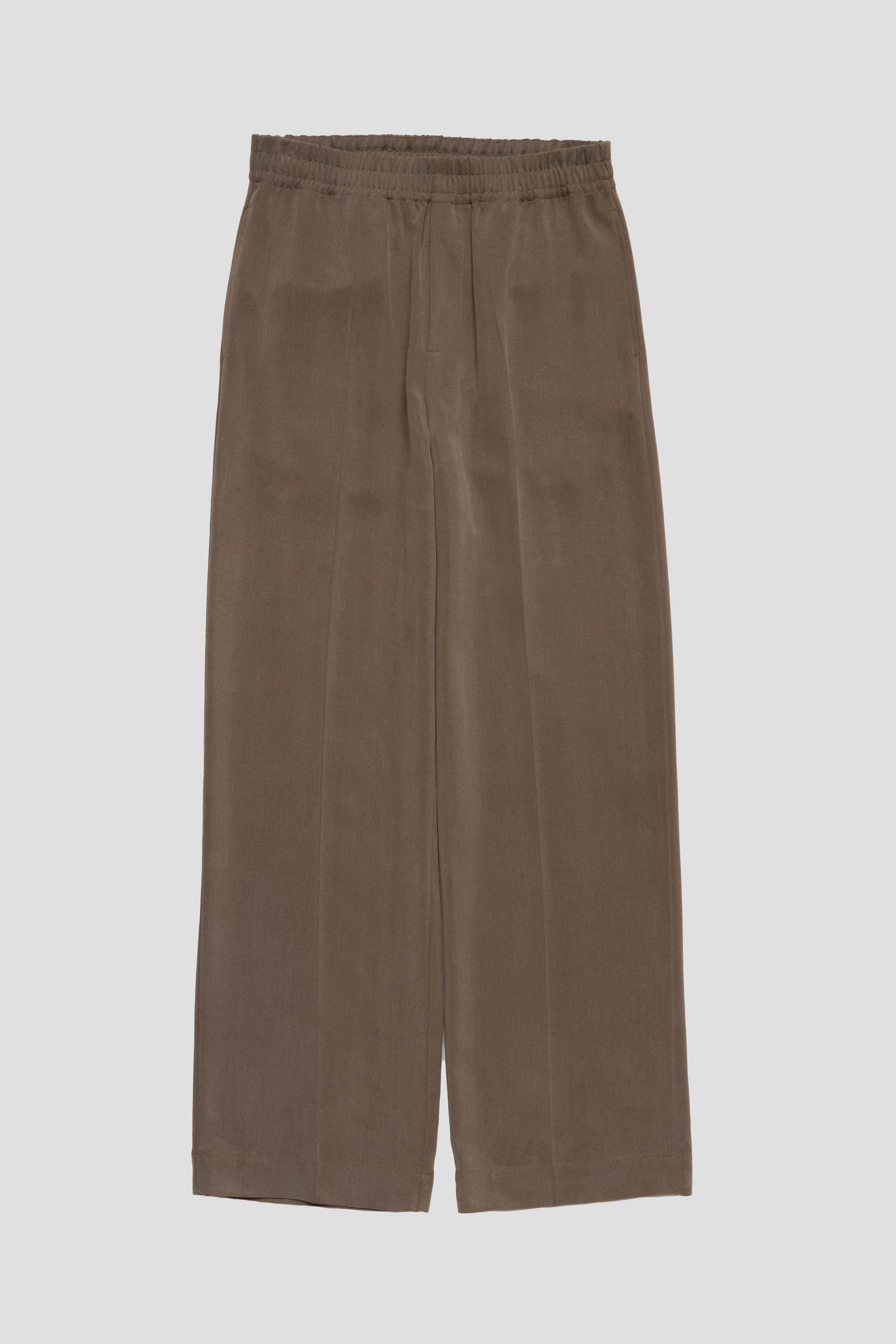 Wind Elastic Trousers Mud Brown