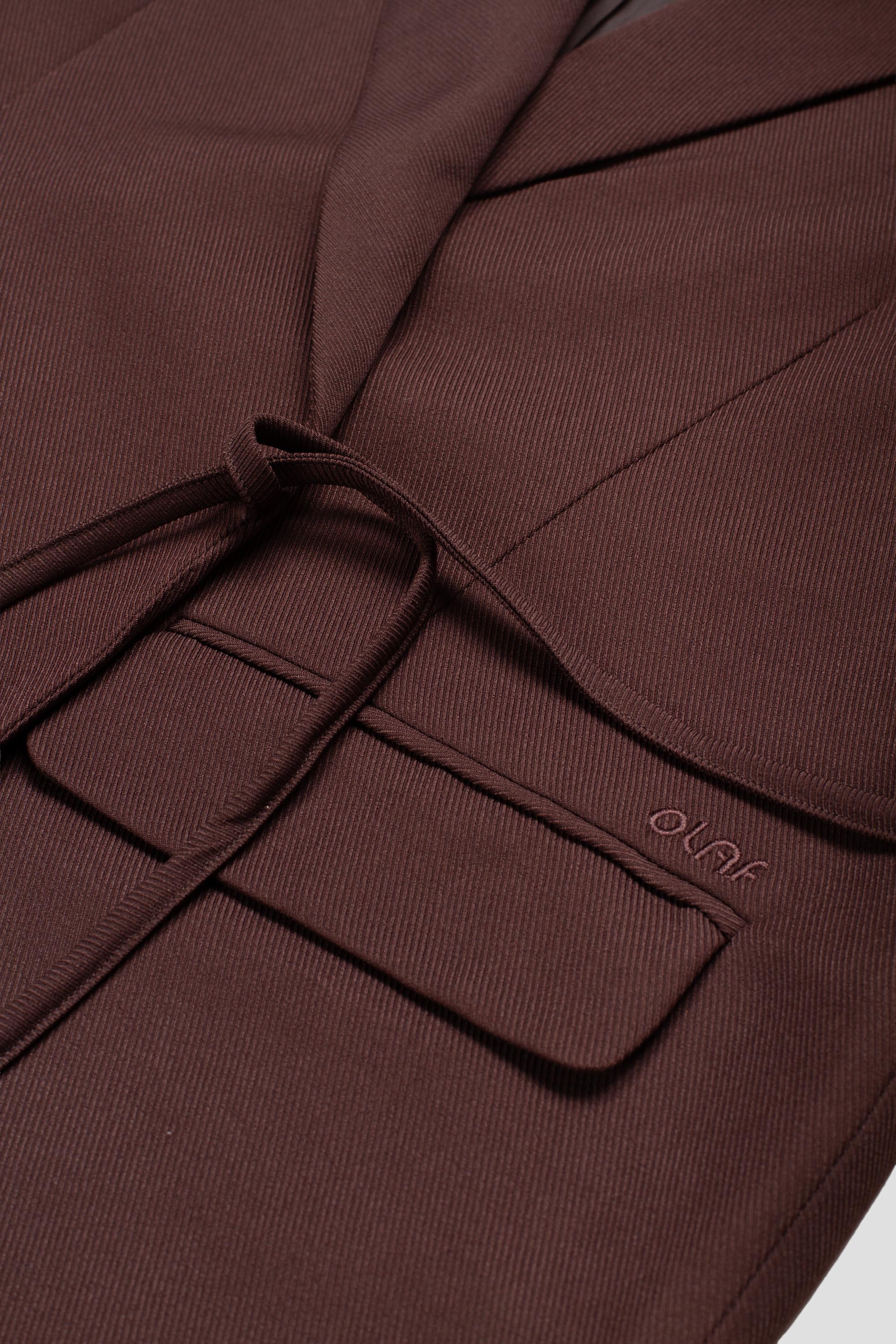 Women's Tie Detail Tailored Blazer Hot Fudge