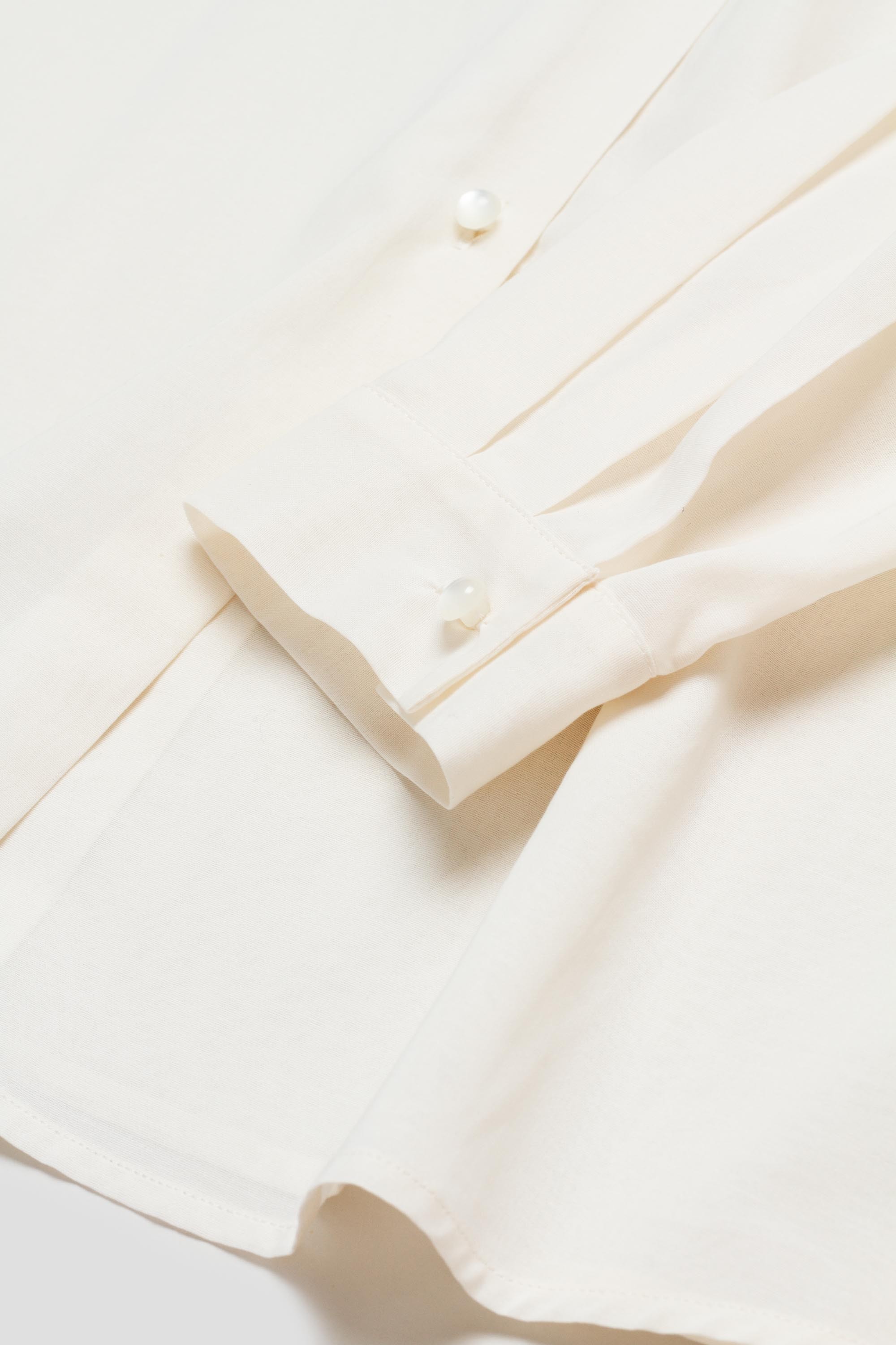 Sheer Cotton Classic Shirt Ivory