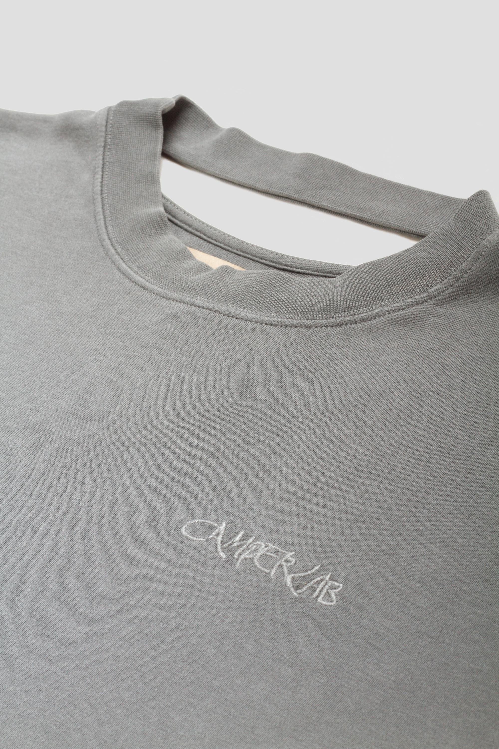 Mineral Dye Boxy T-Shirt Dark Grey