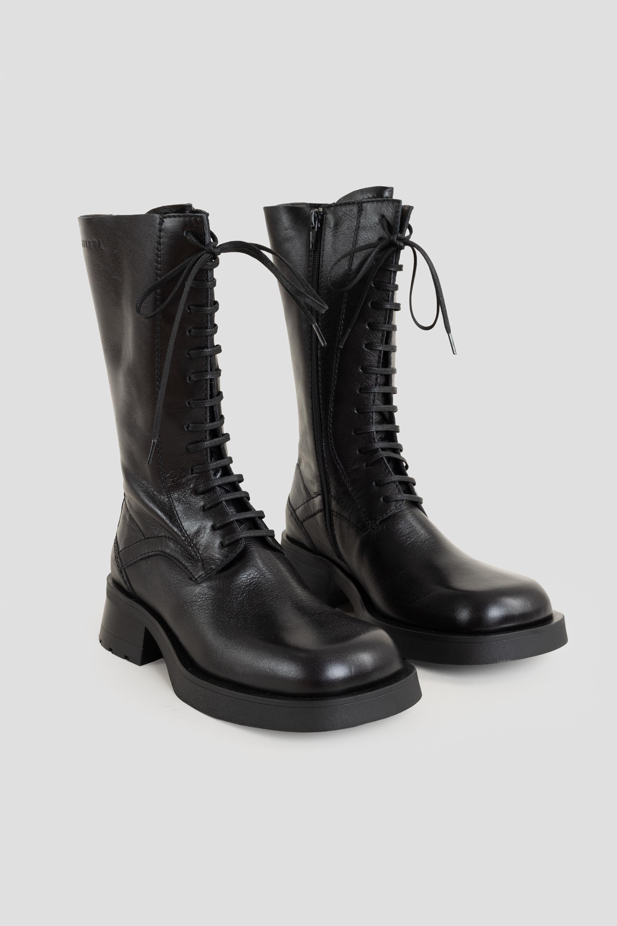 Vel Cord Boots Black