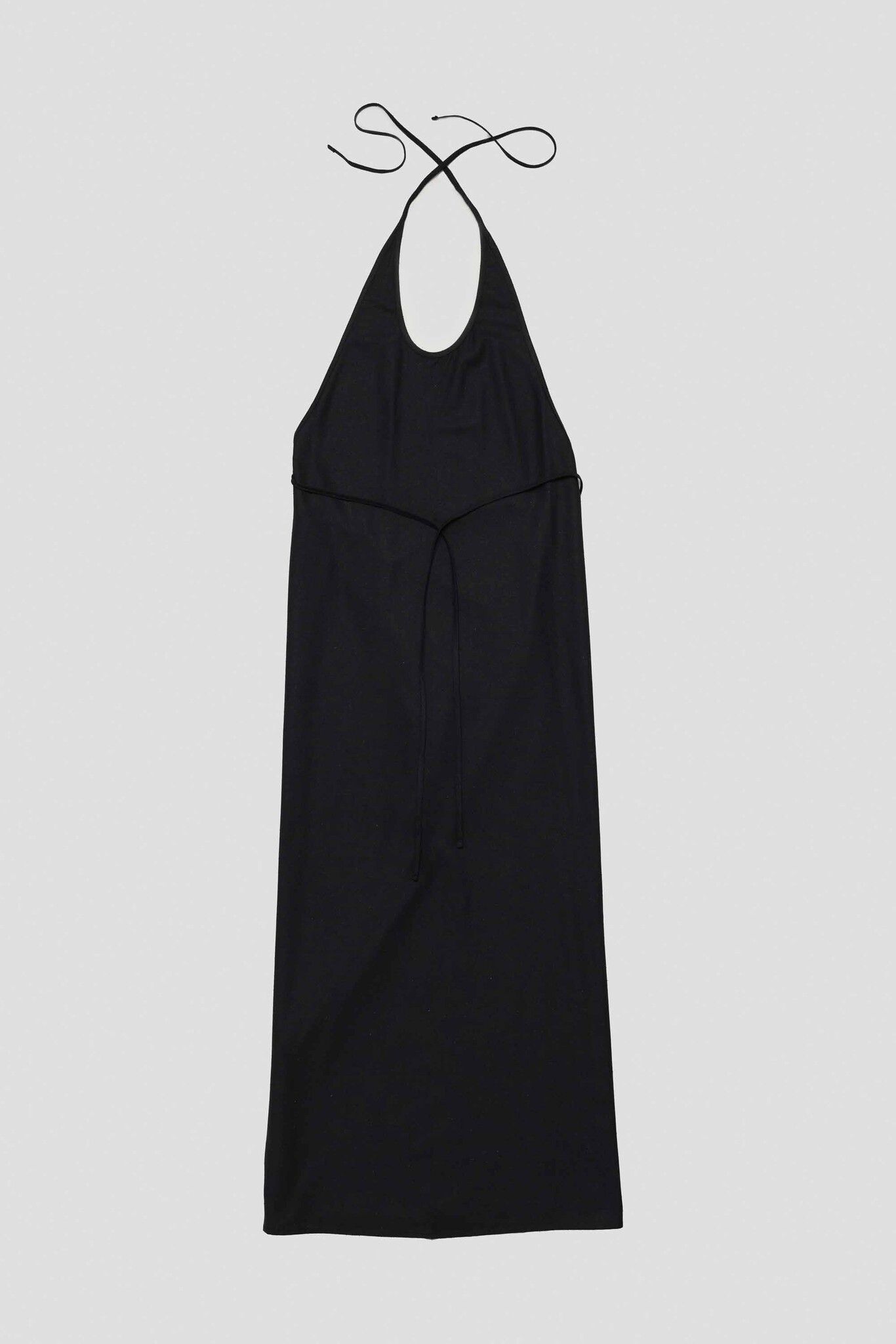 Apron Dress Wild Silk Black