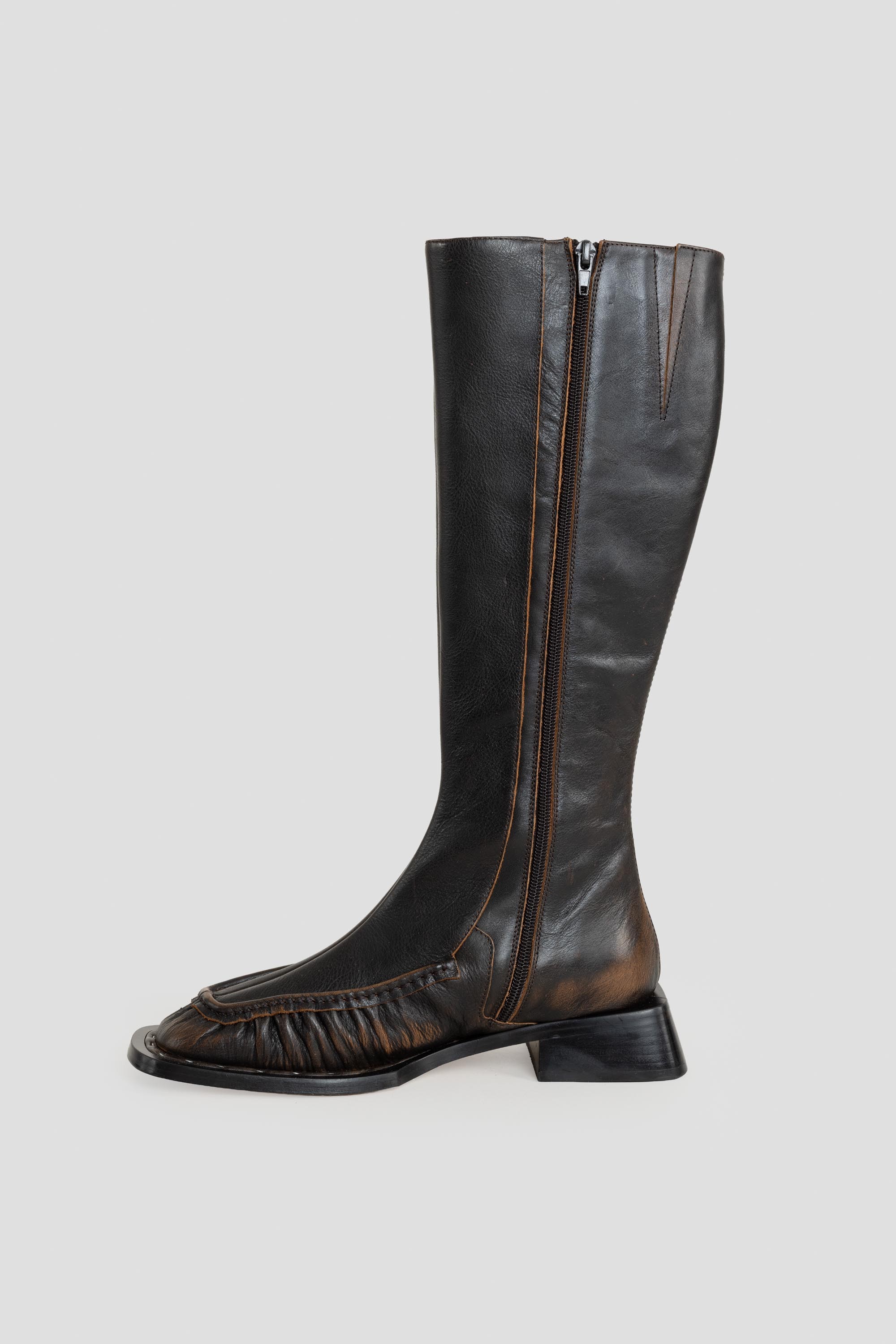 Pats Tall Boots Brushed Brown