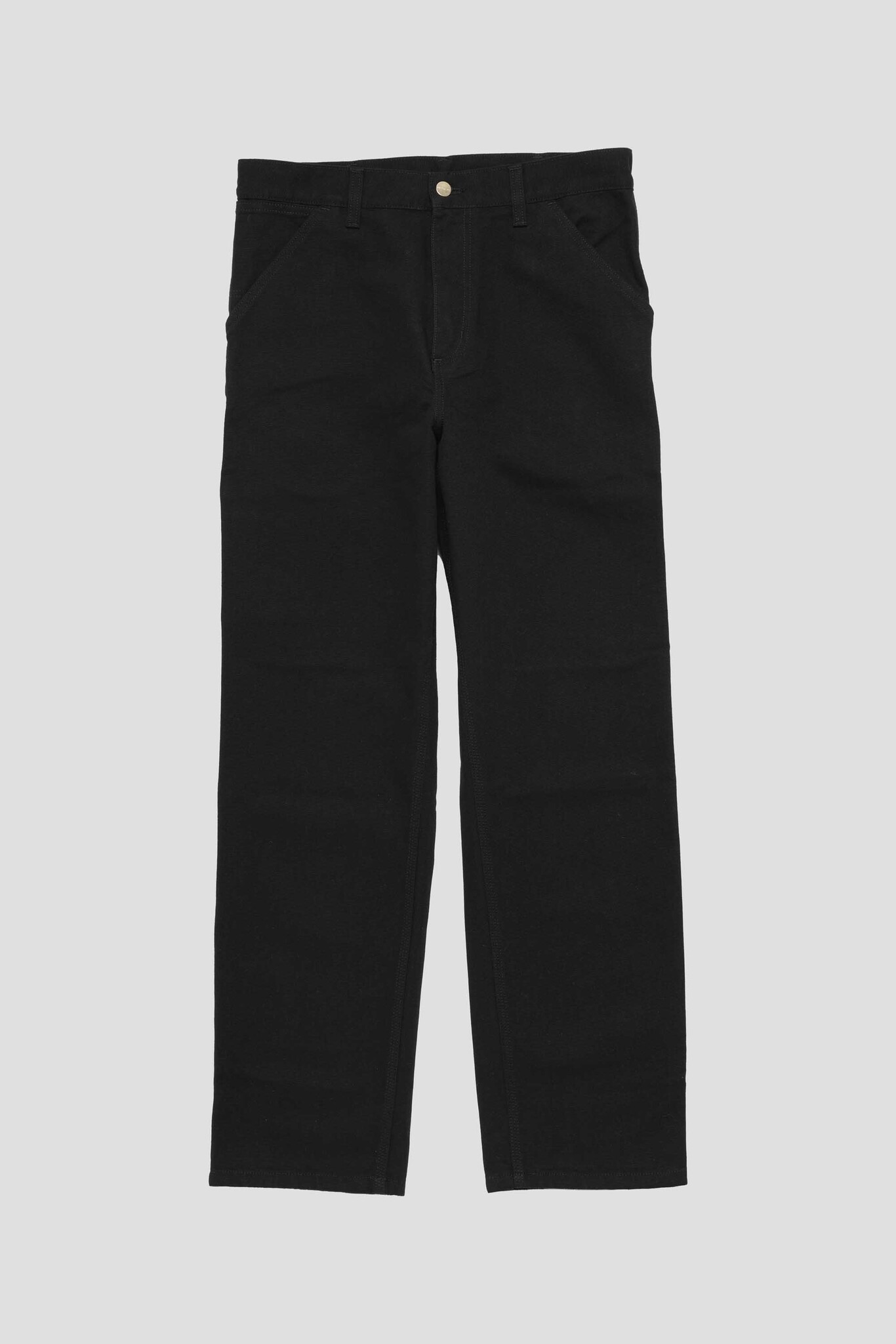 Single Knee Pant Black Rinsed