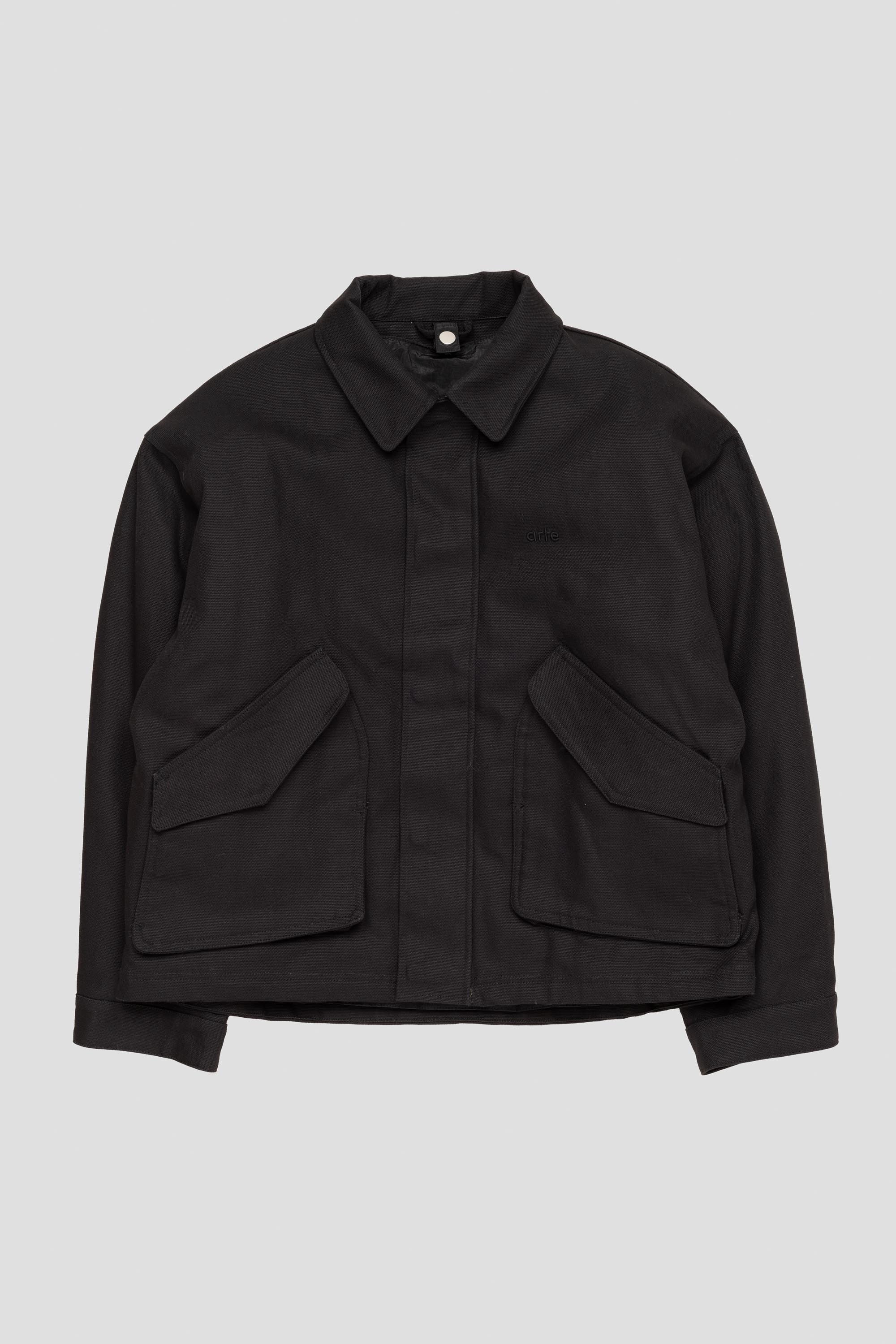 Inclined Pocket Jacket Black