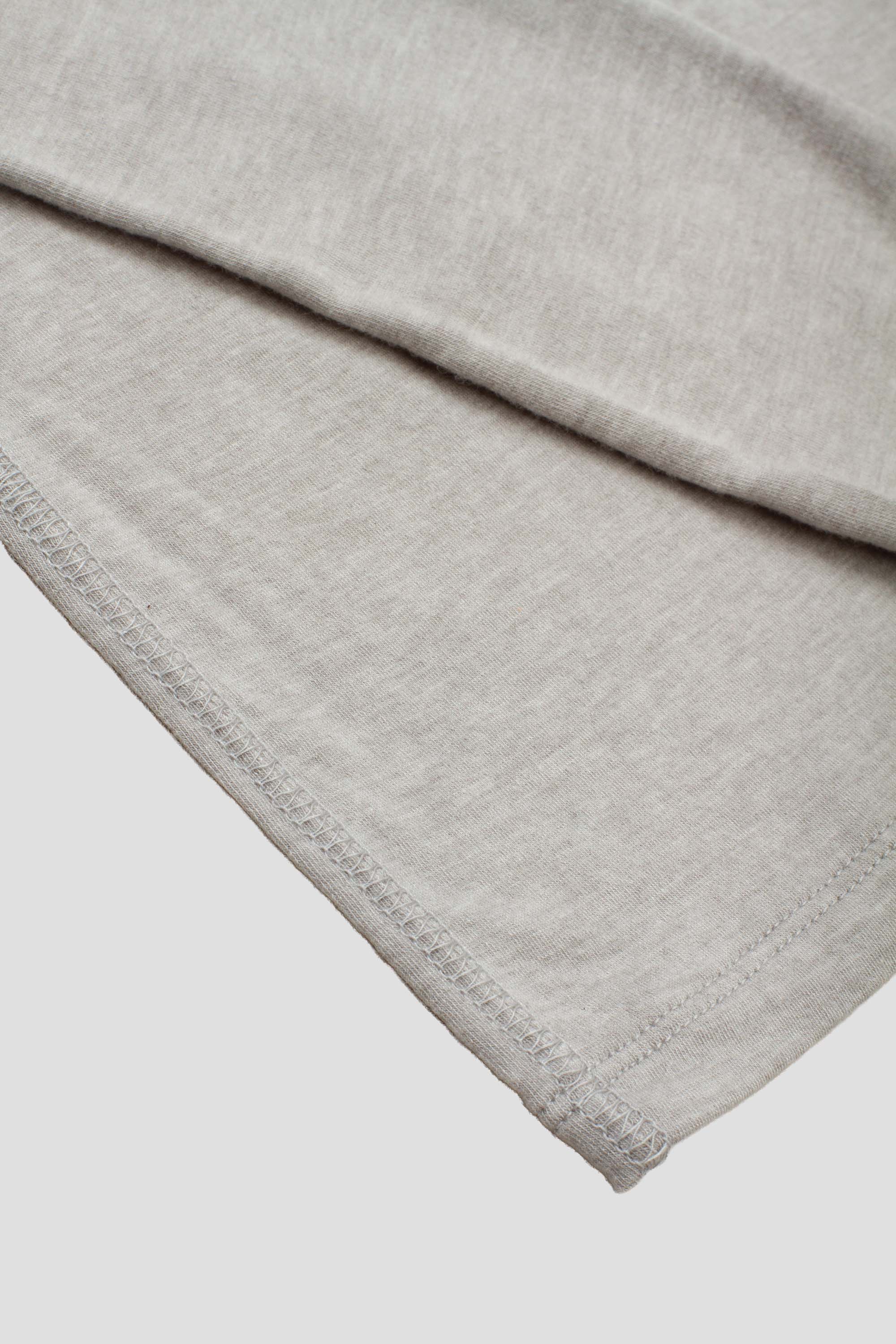 Round T-Shirt Light Grey