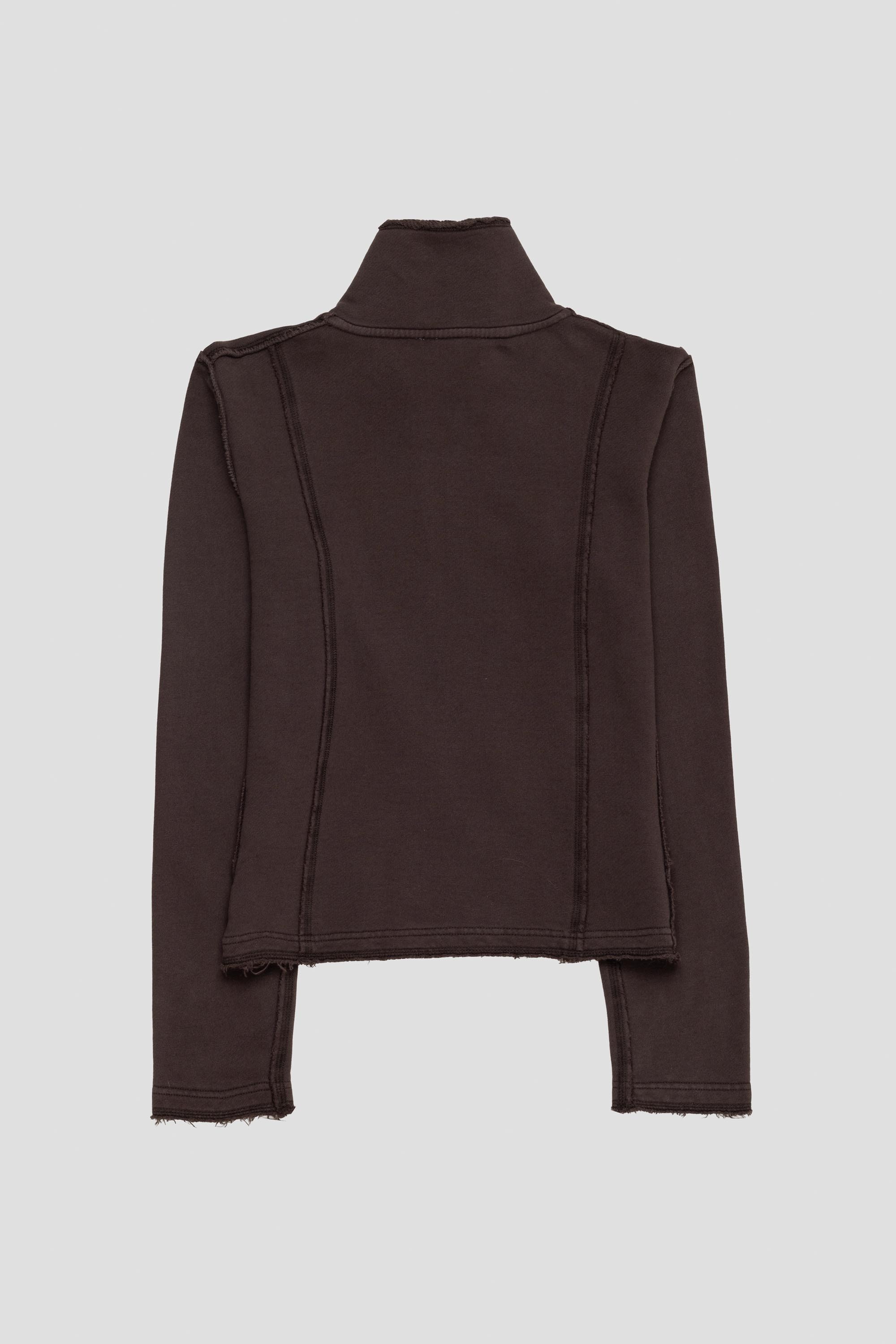 Tide Sweatshirt Dark Brown Linen