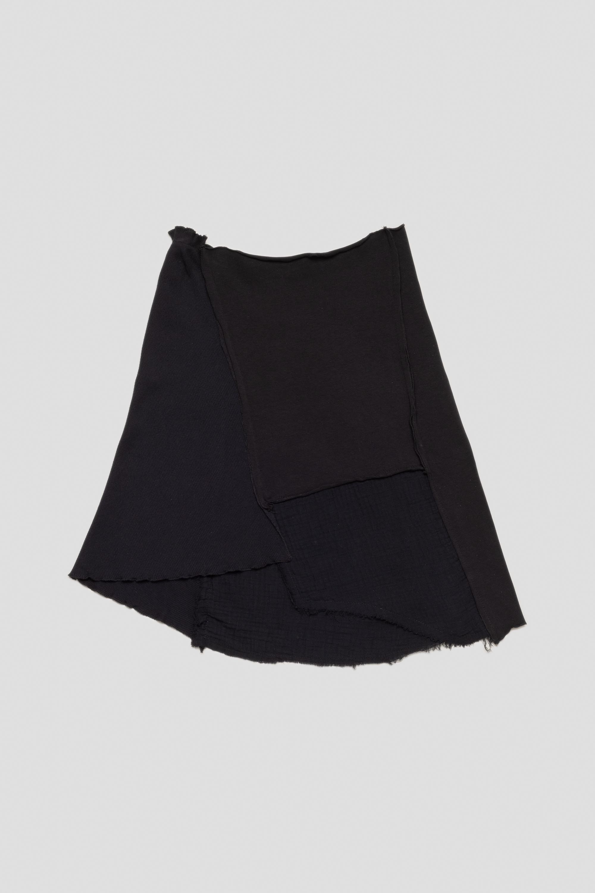 Patched Skirt Black