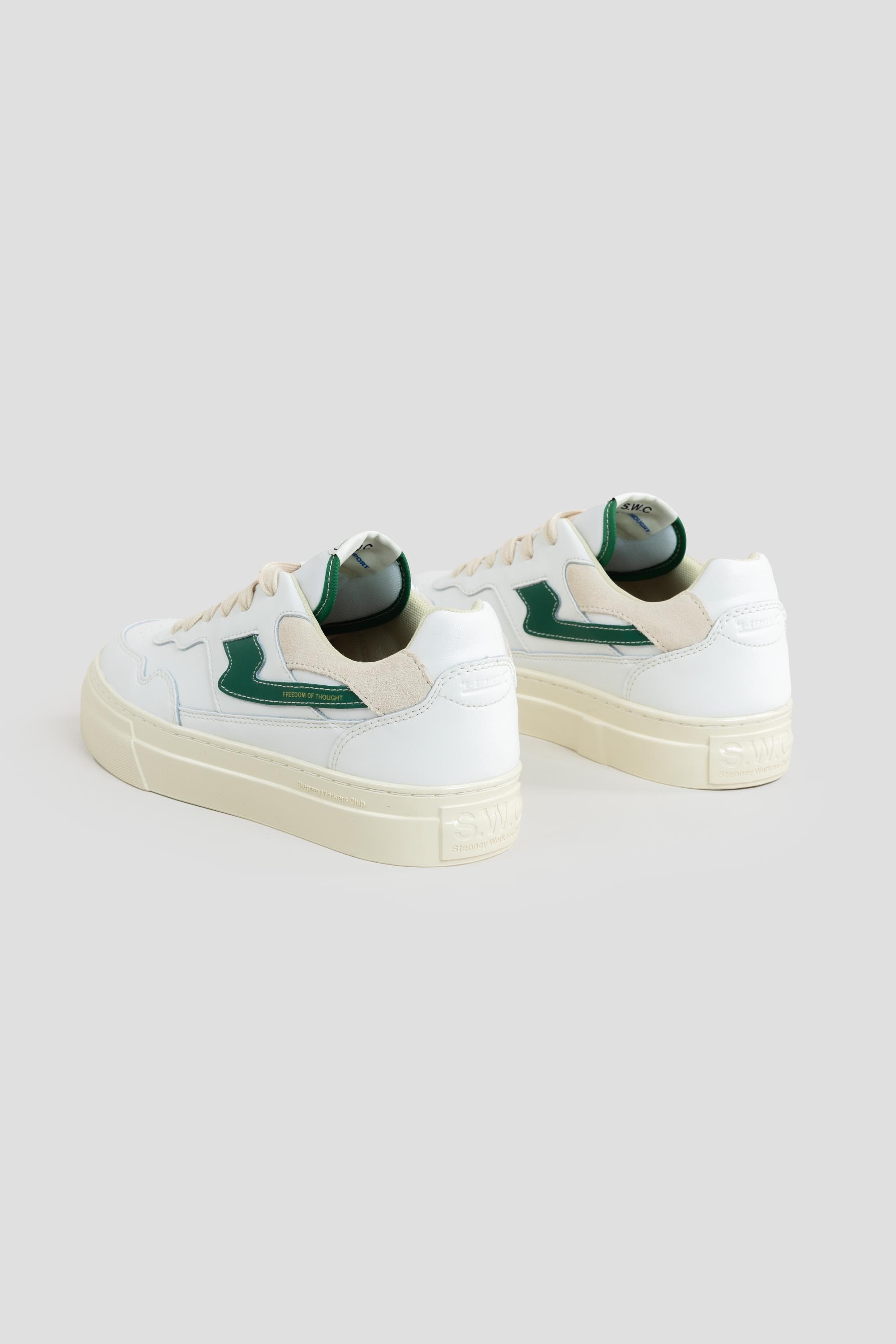 Pearl S-Strike Leather White/Green