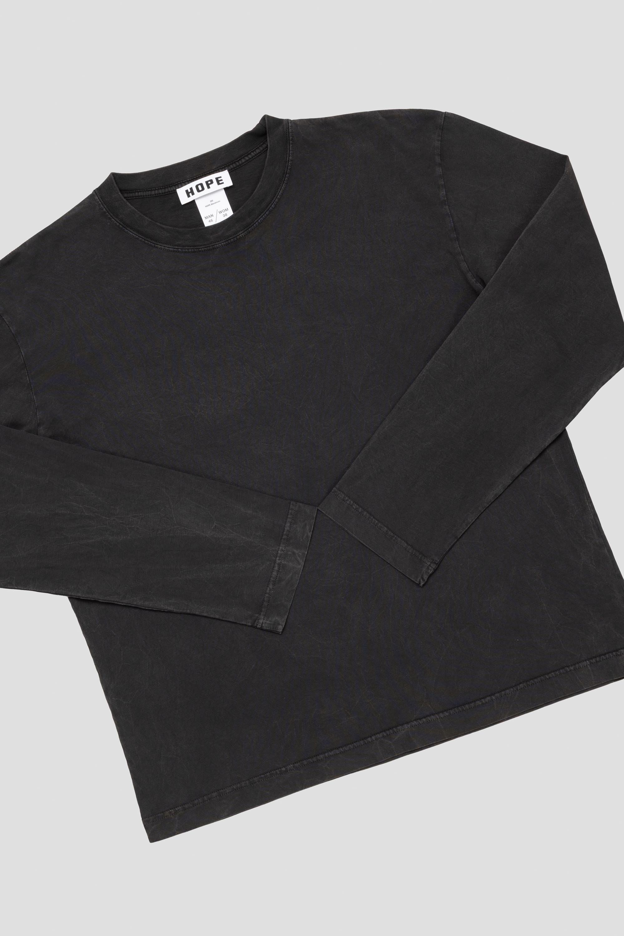 Spark Longsleeve Washed Black Jersey