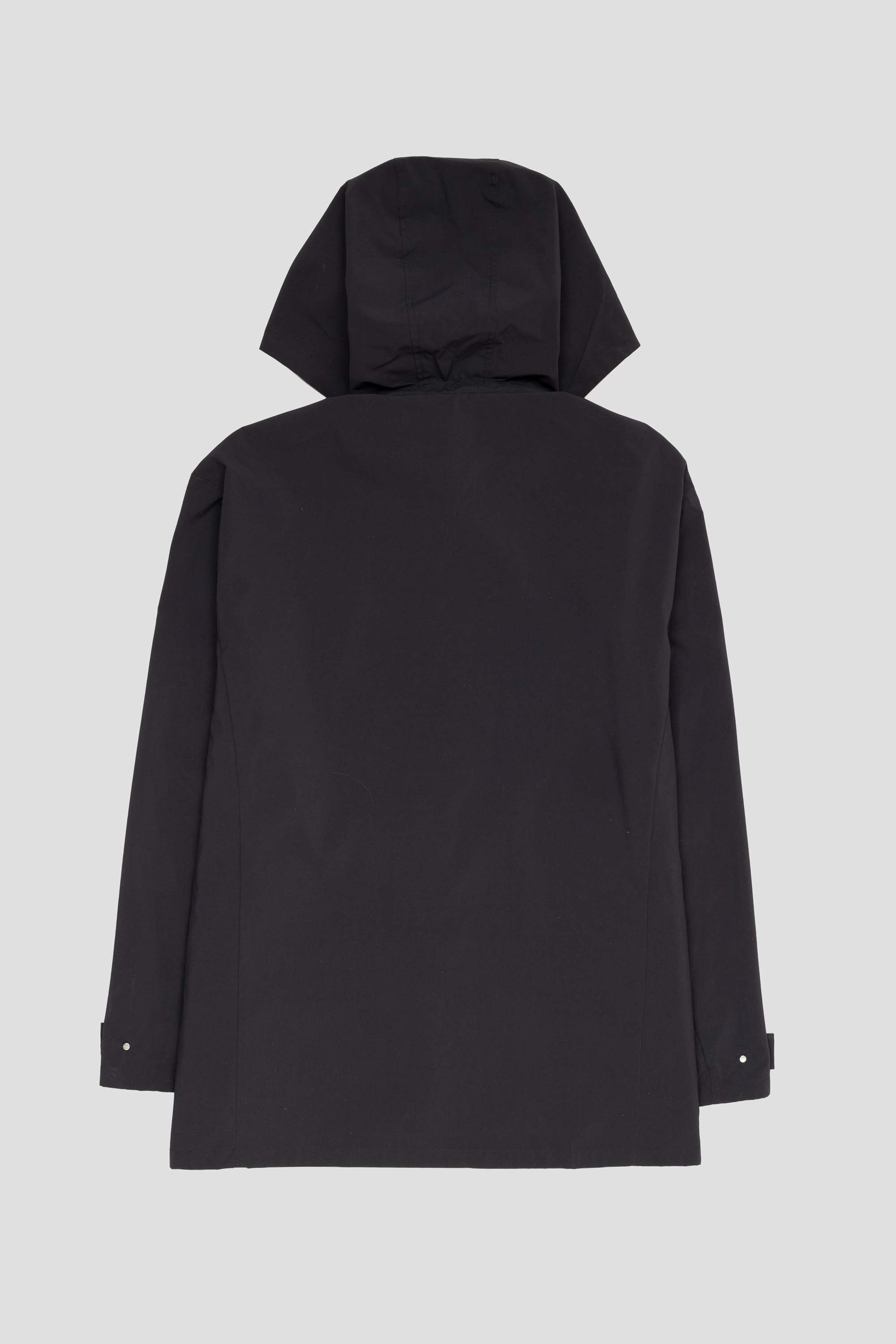 Detachable Hood Shirt Black