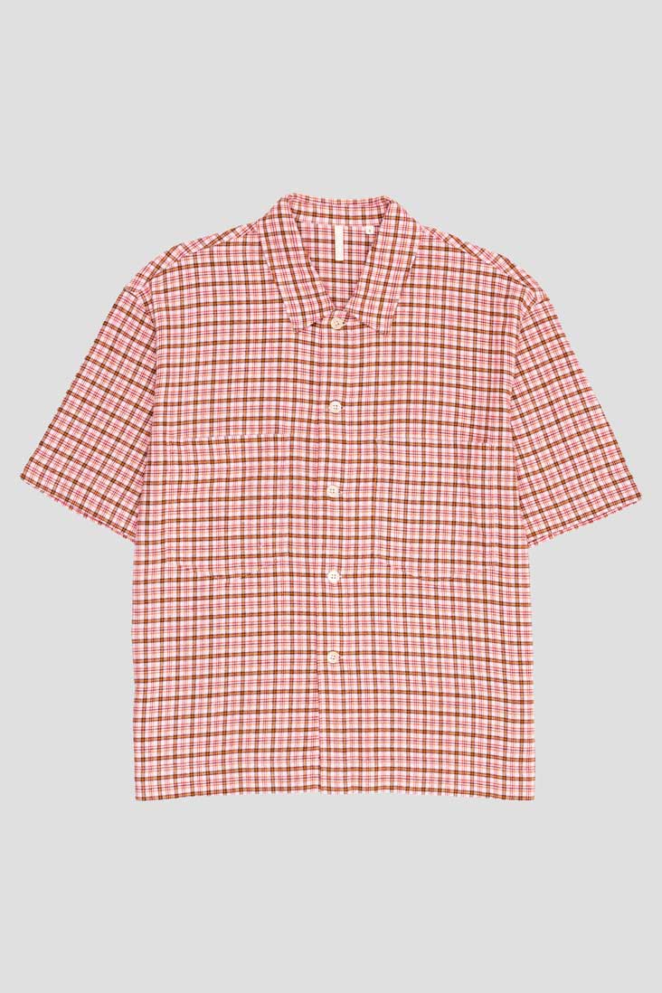 Adam Over Shirt Pink Check
