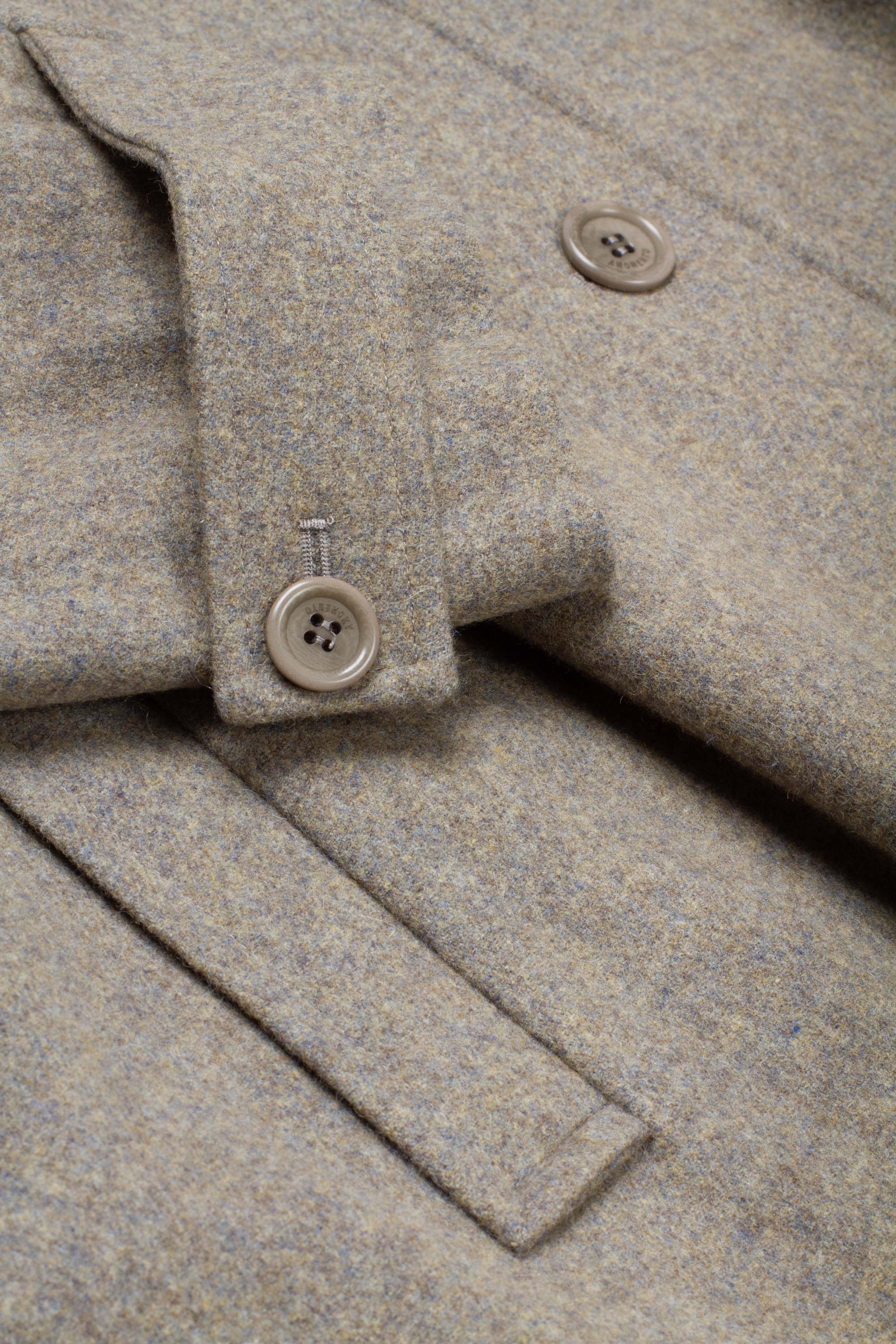 Shirring Coat Grey Blue