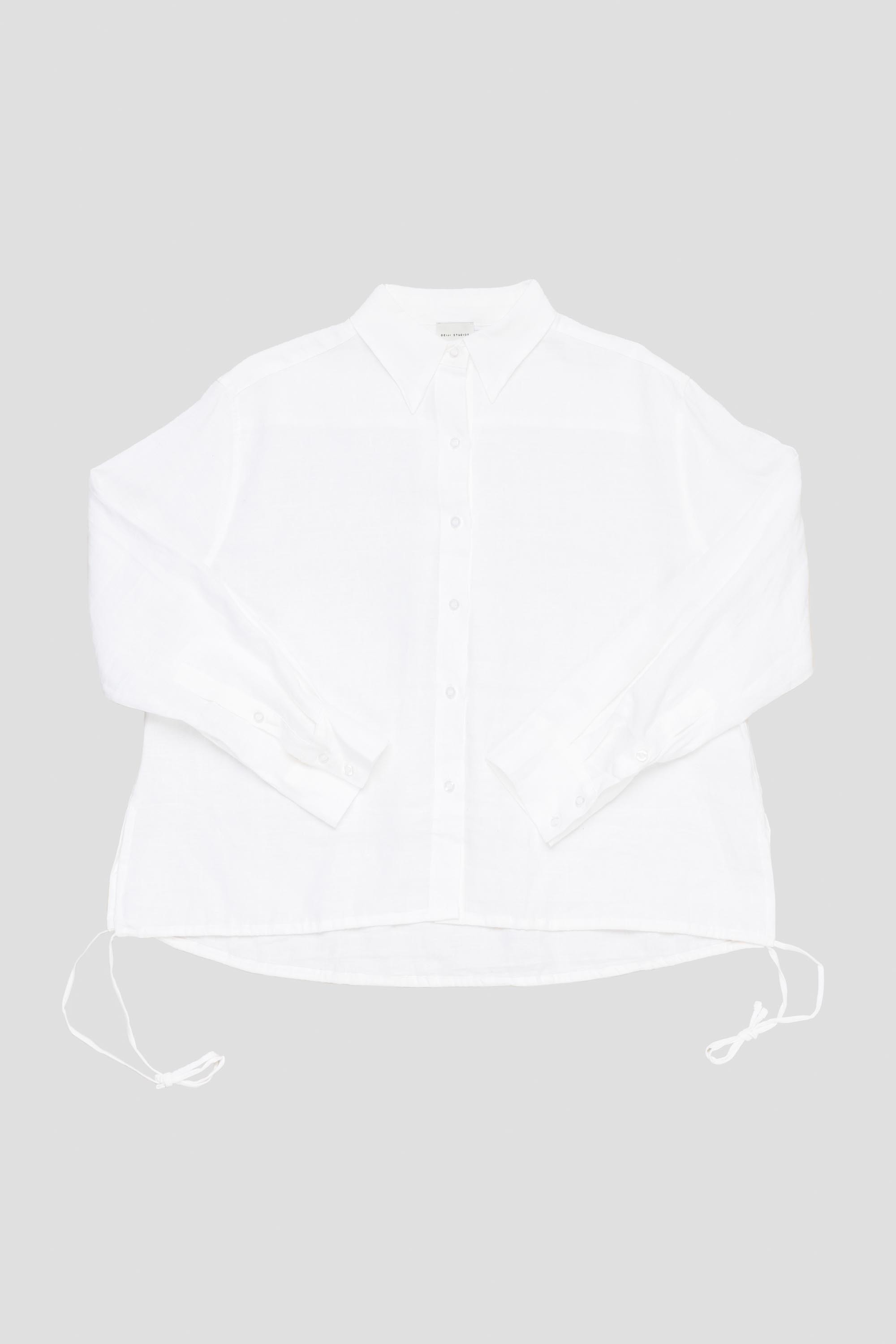 Tie Split Shirt White