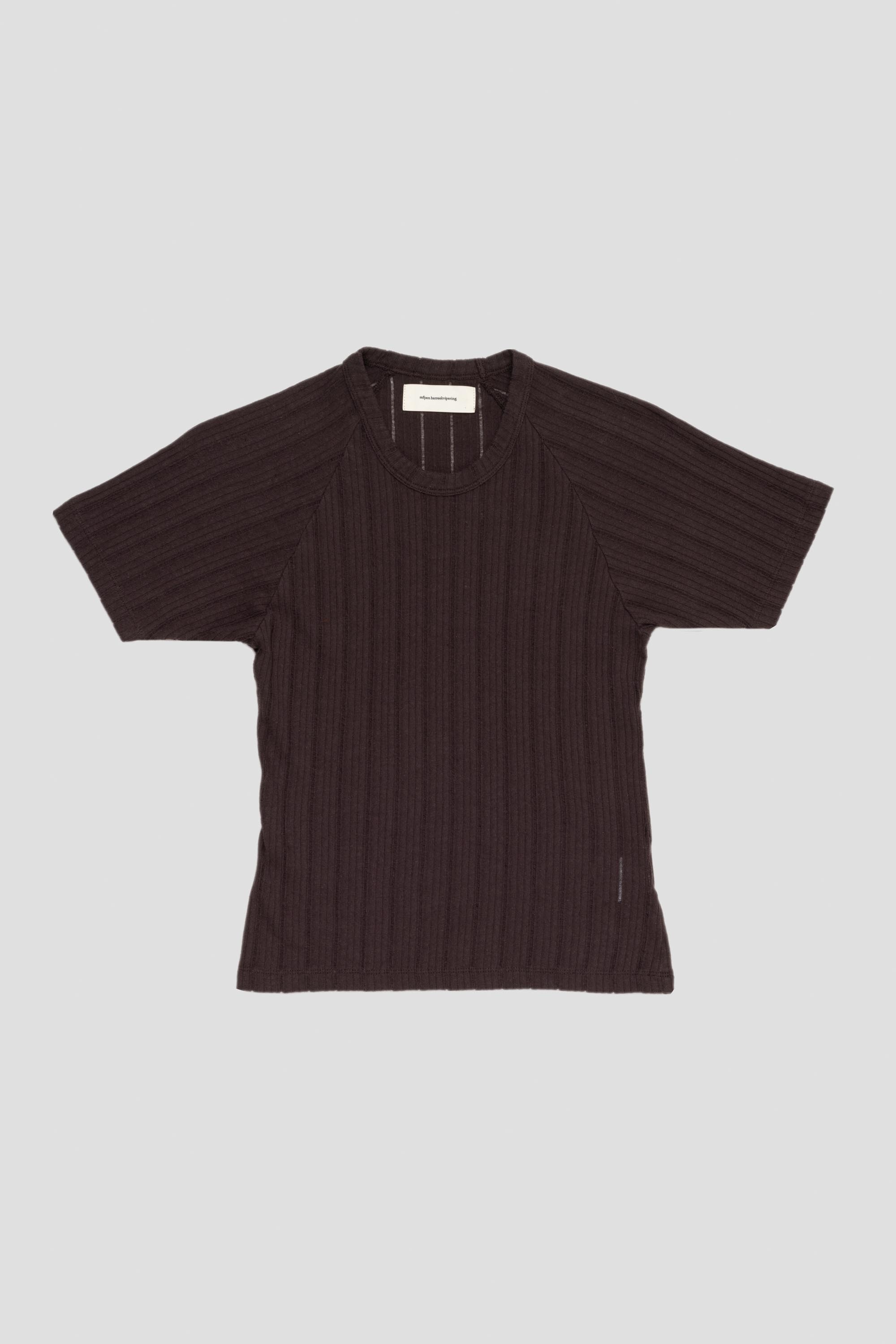 Women's Raglan Tee Brown Rib