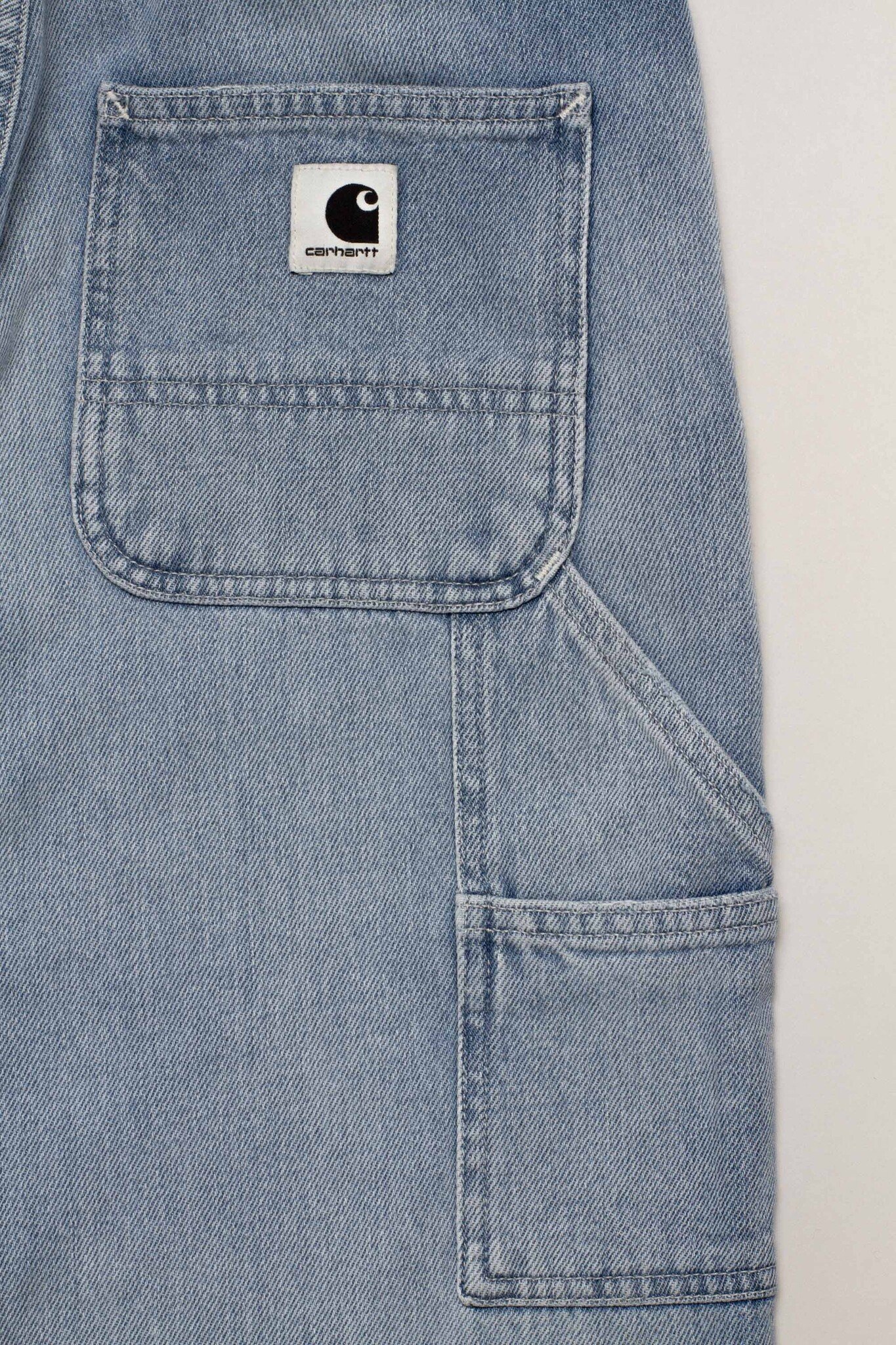 W Pierce Pant Straight Blue Light Stone Washed