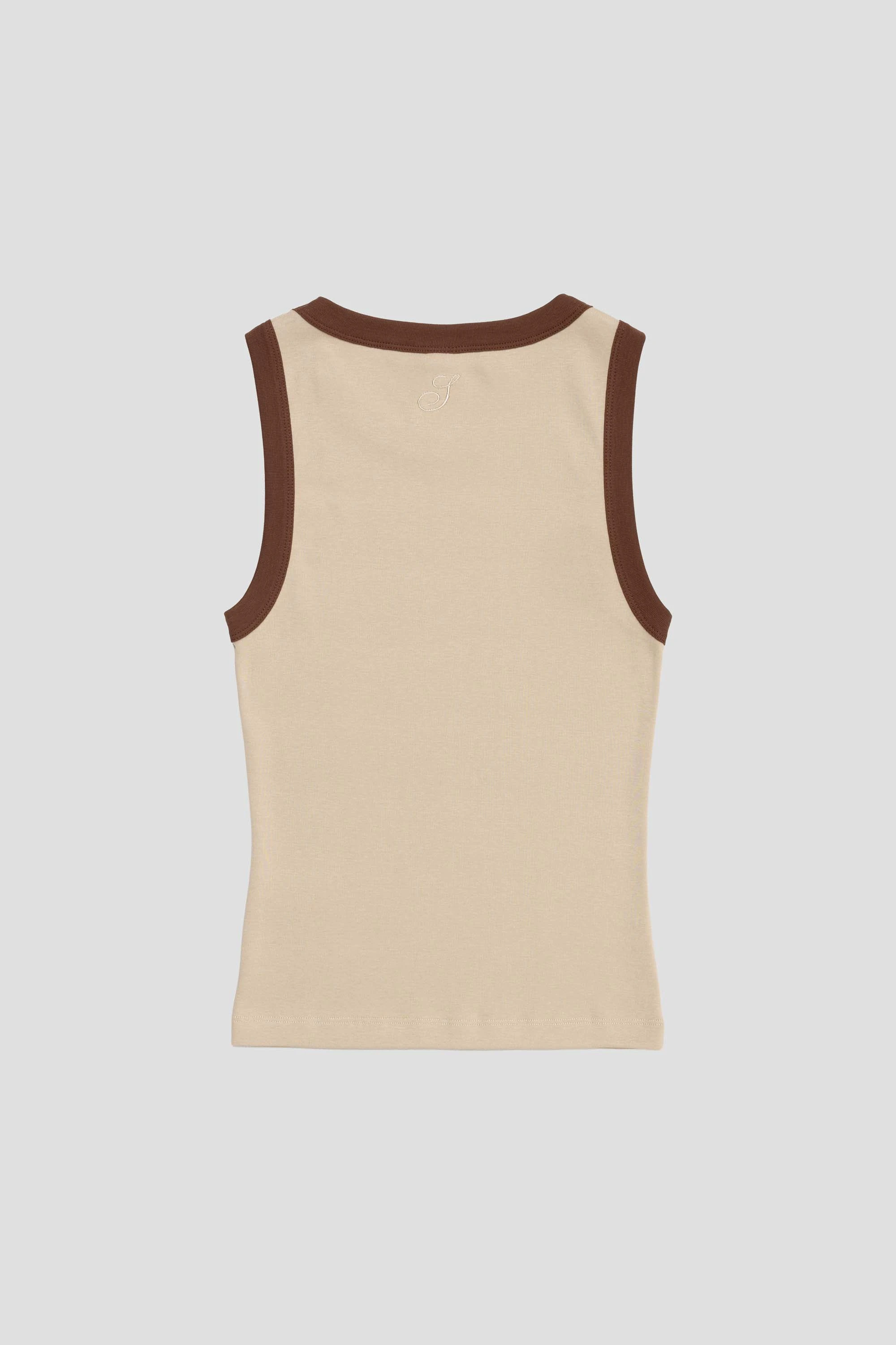 June Tanktop Taupe/Brown
