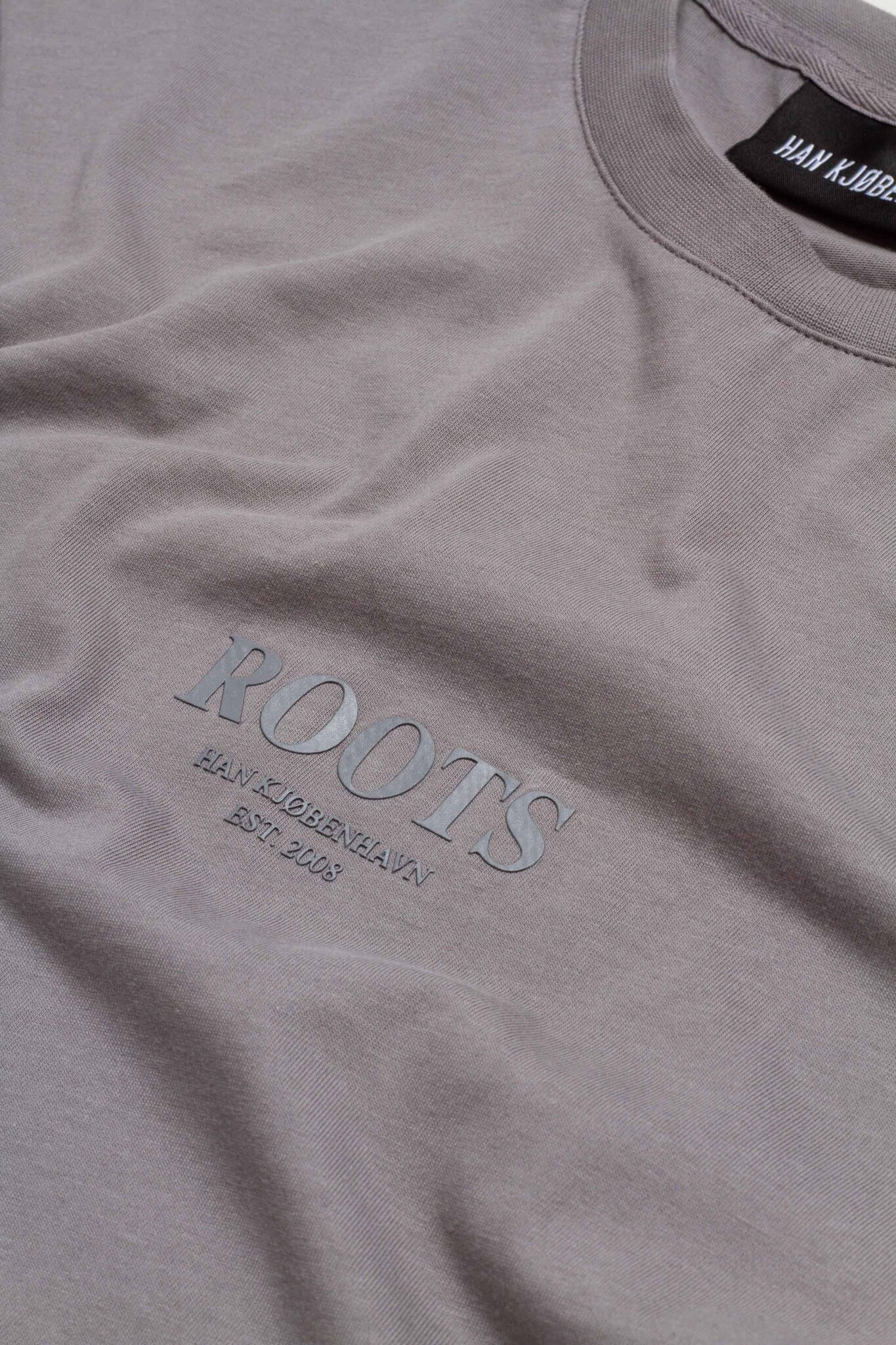 Printed Oversized T-Shirt Light Grey