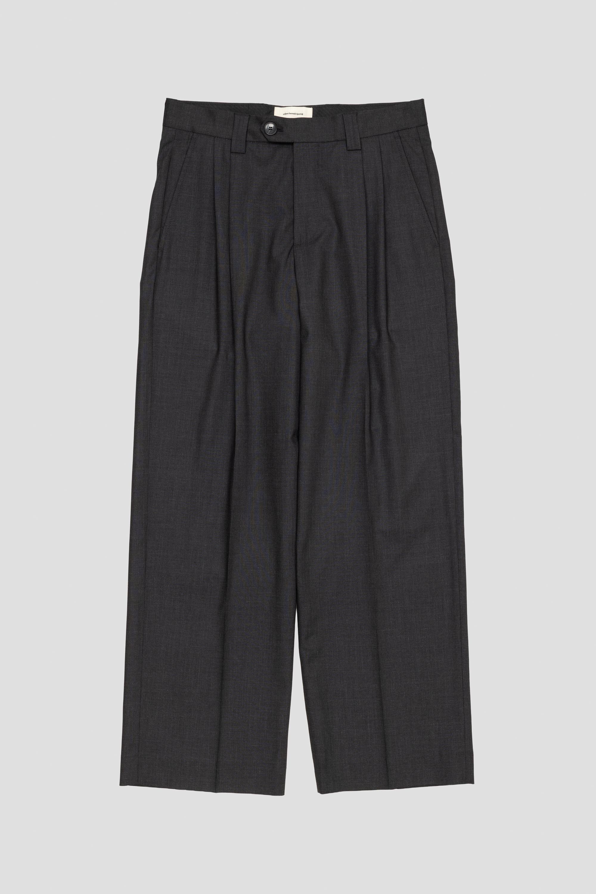 Classic Trousers Dark Grey Wool