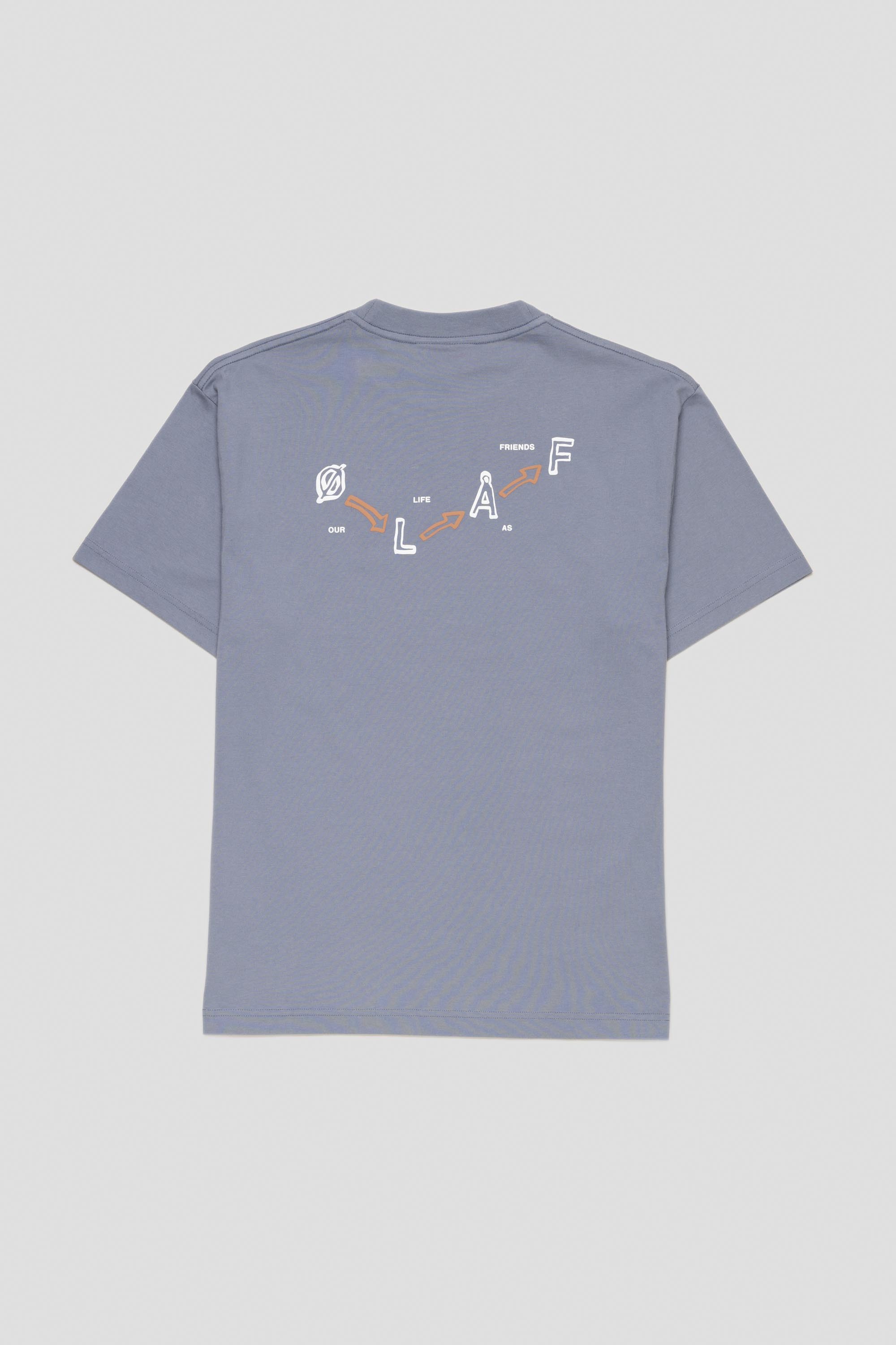 Arrows Tee Dusty Blue