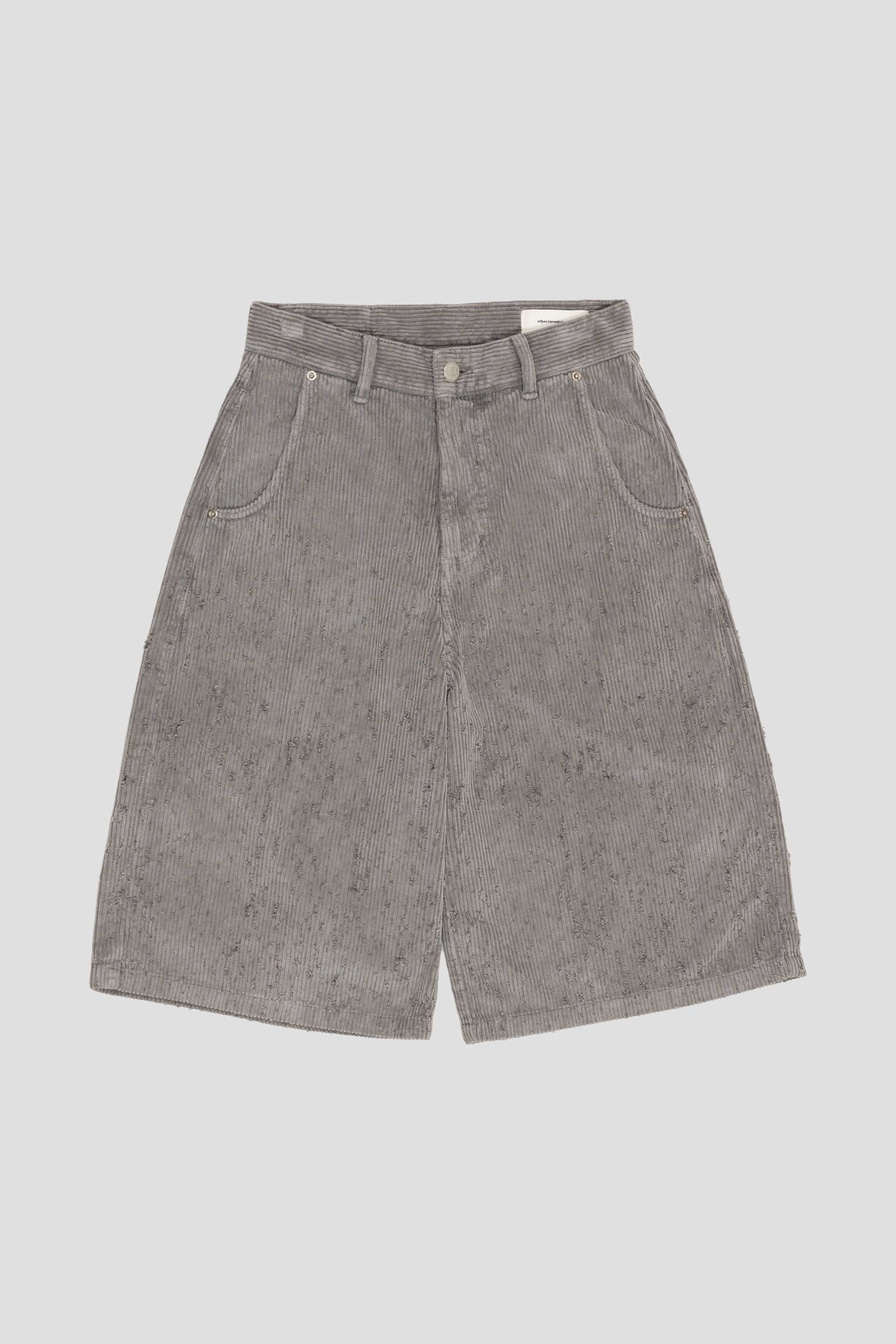 Women's Editional Cord Shorts Taupe Punch Out
