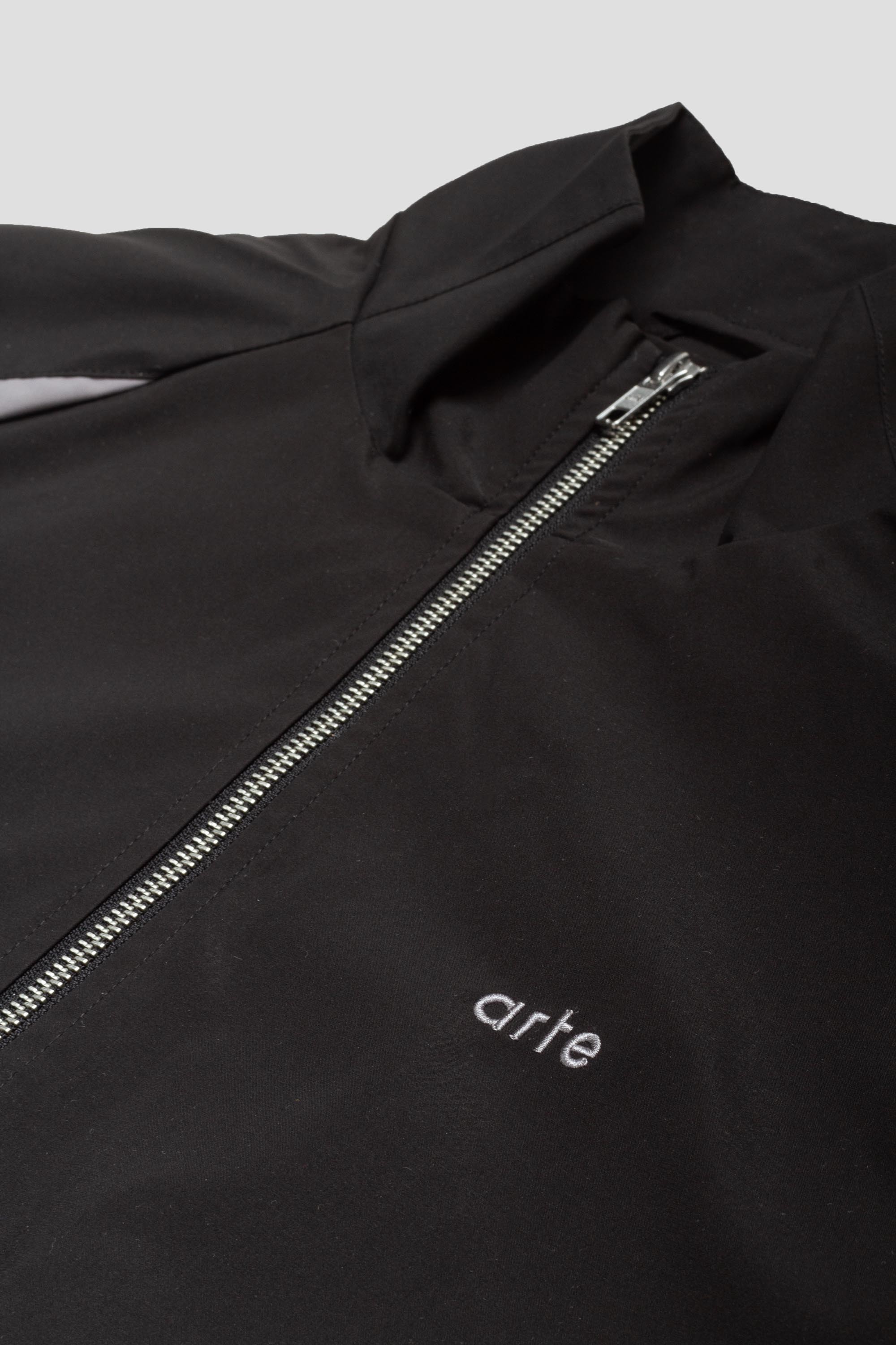 Two-Tone Tracksuit Jacket Black