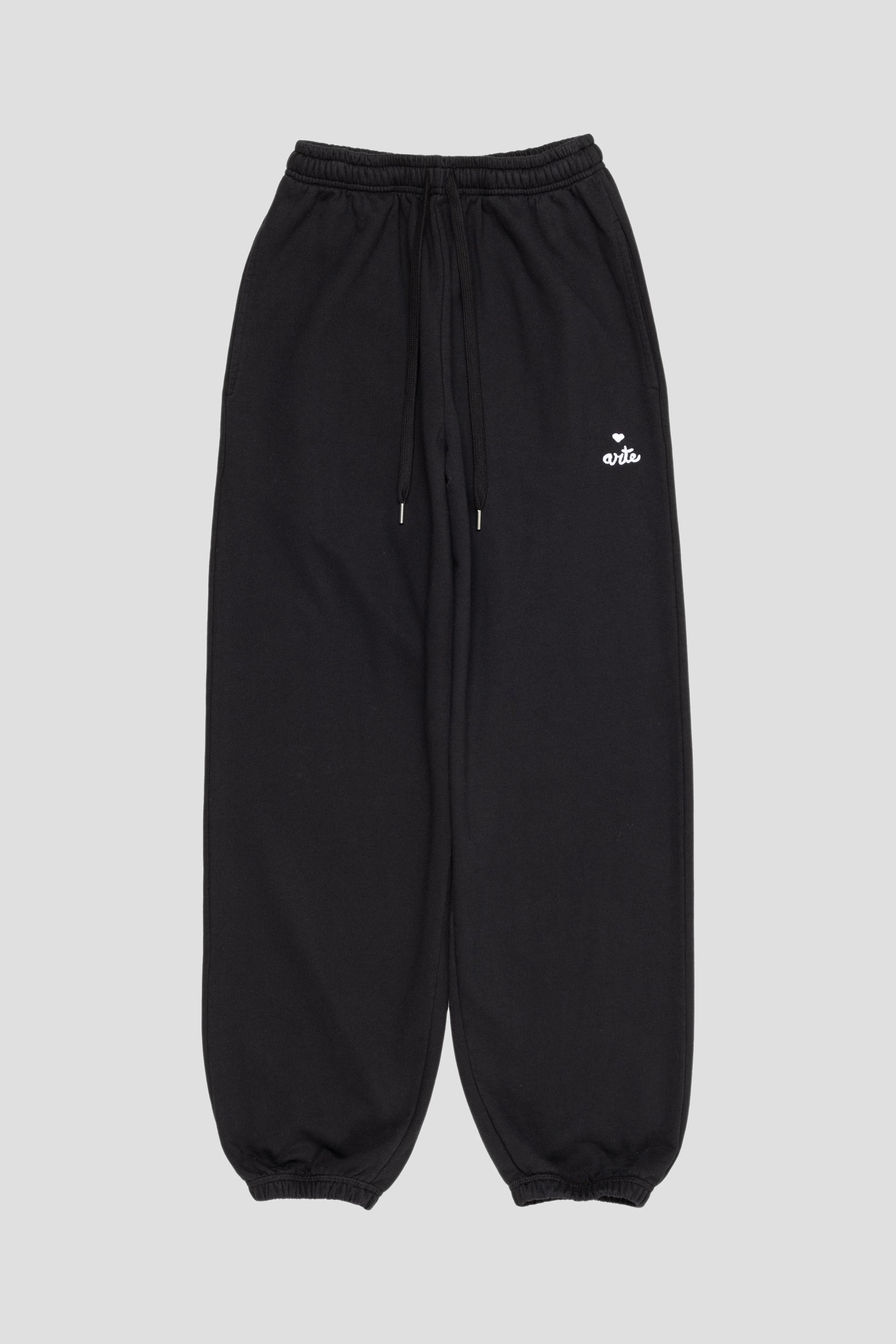 Heart Logo Sweatpants Black