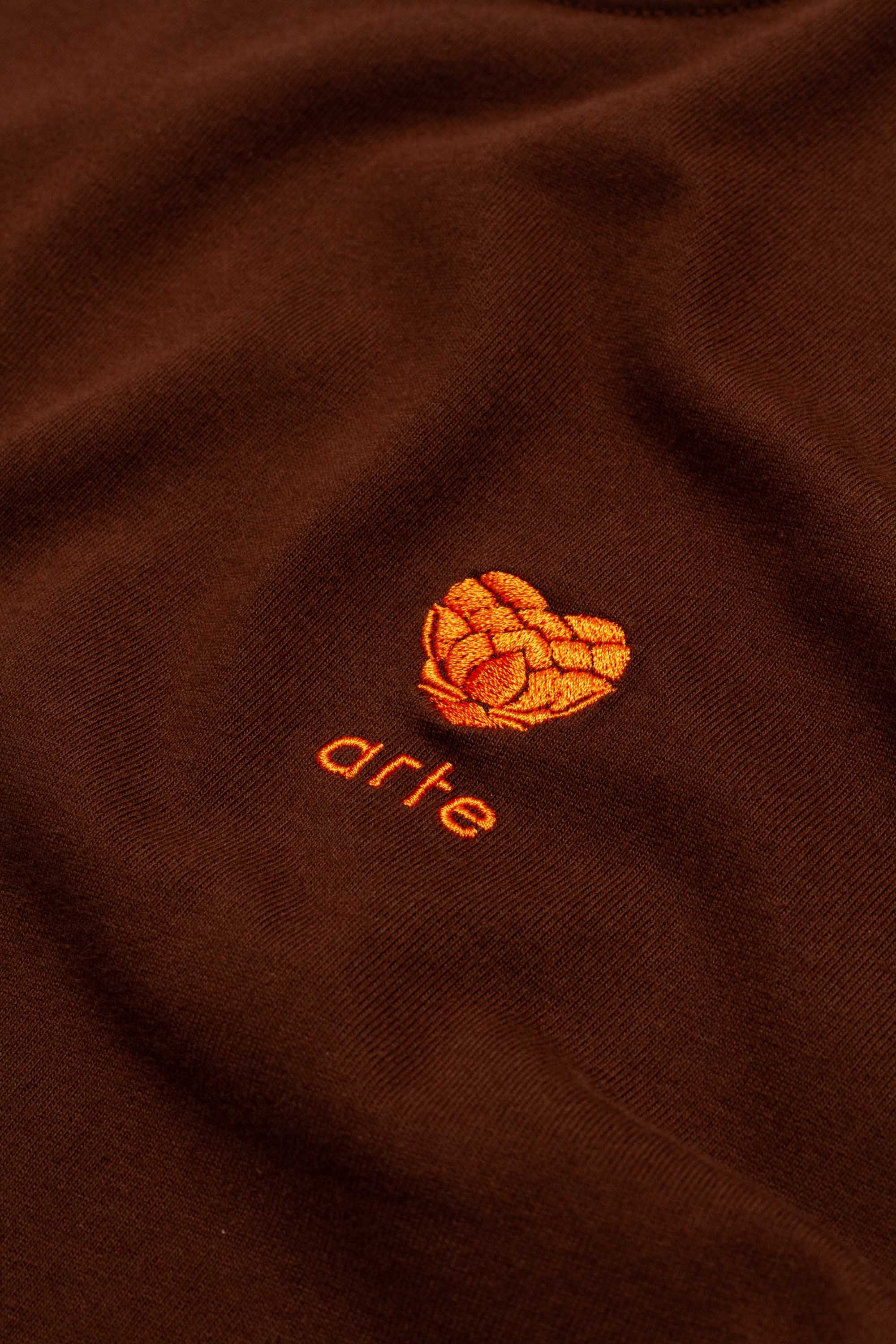 Heart Logo T-Shirt Brown