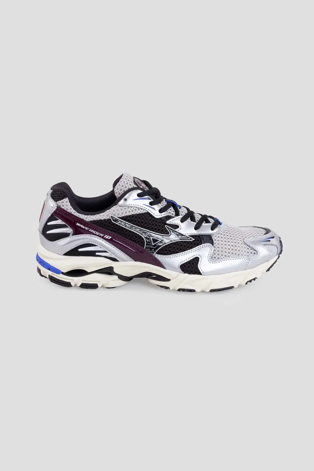 Mビューロー MizunoWave Rider 10 Harbor Mist/Black/Fig