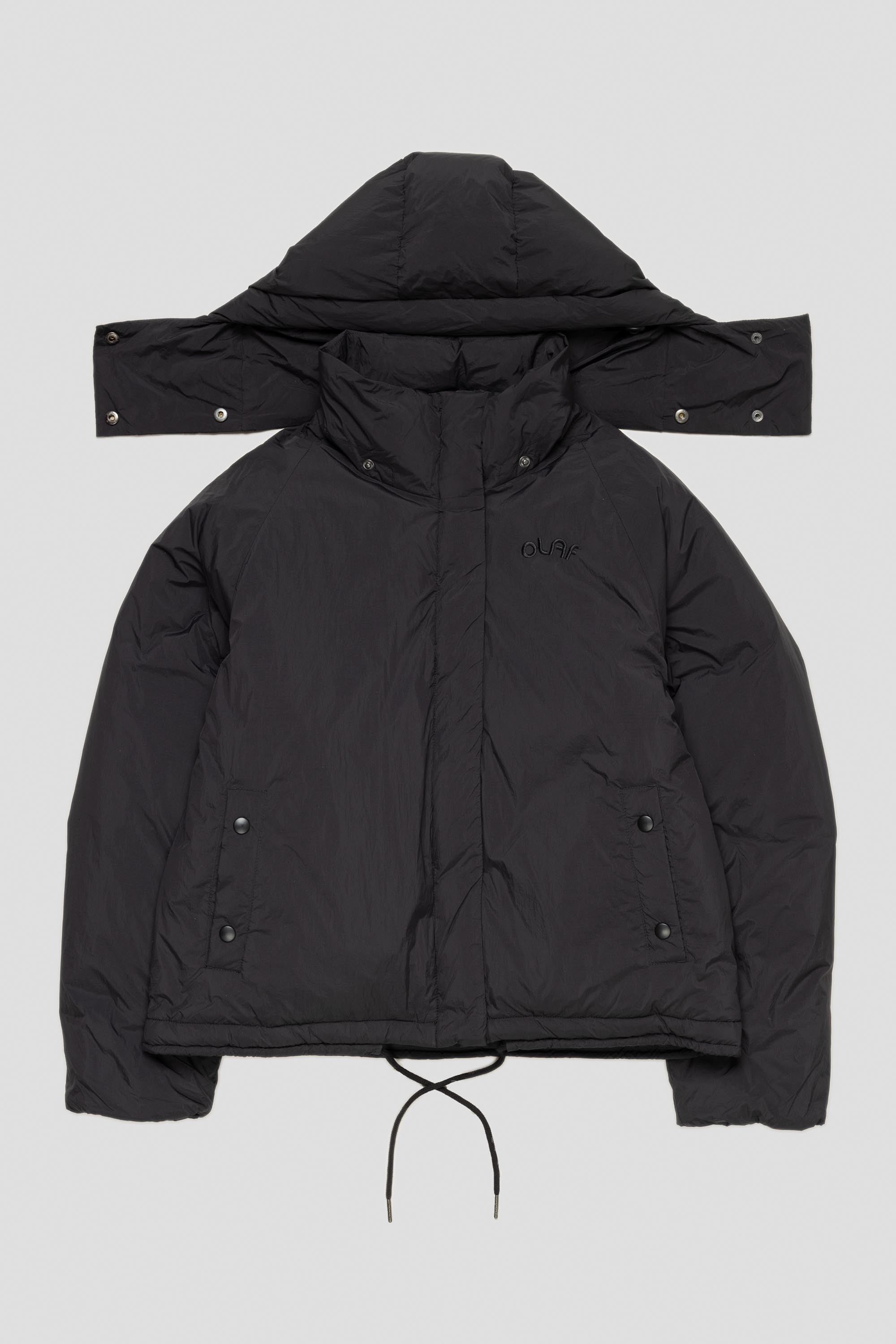 Women's Hooded Puffer Jacket Black