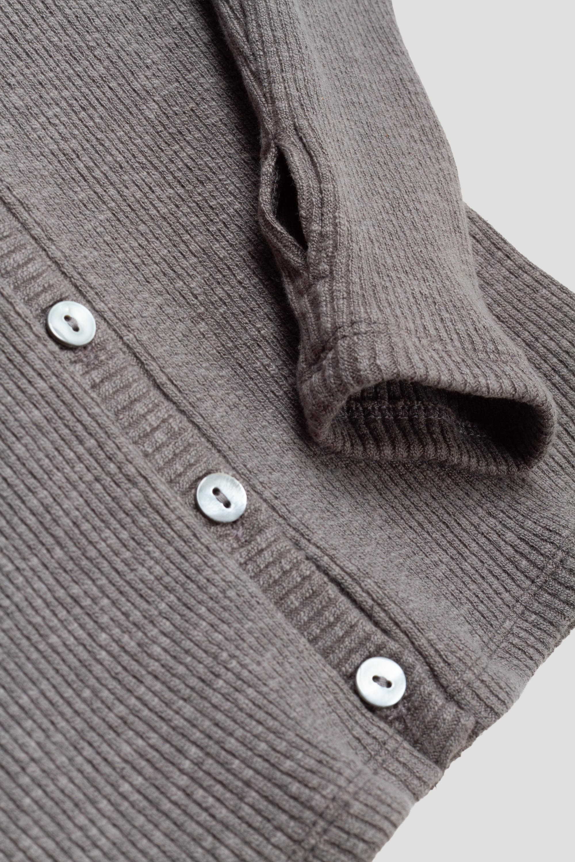 Button Cardigan Dark Grey