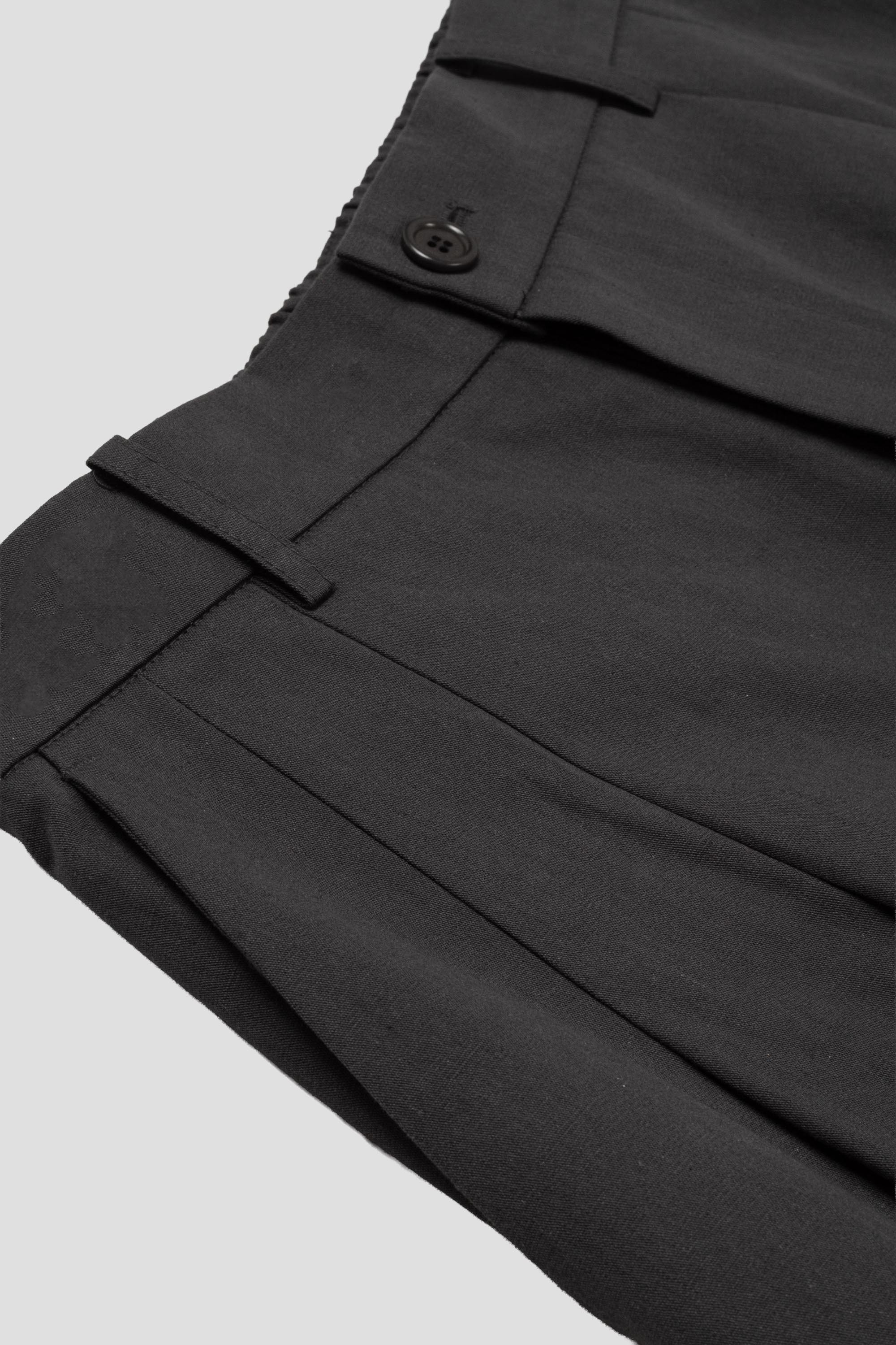 Wide Bermuda Pants Charcoal