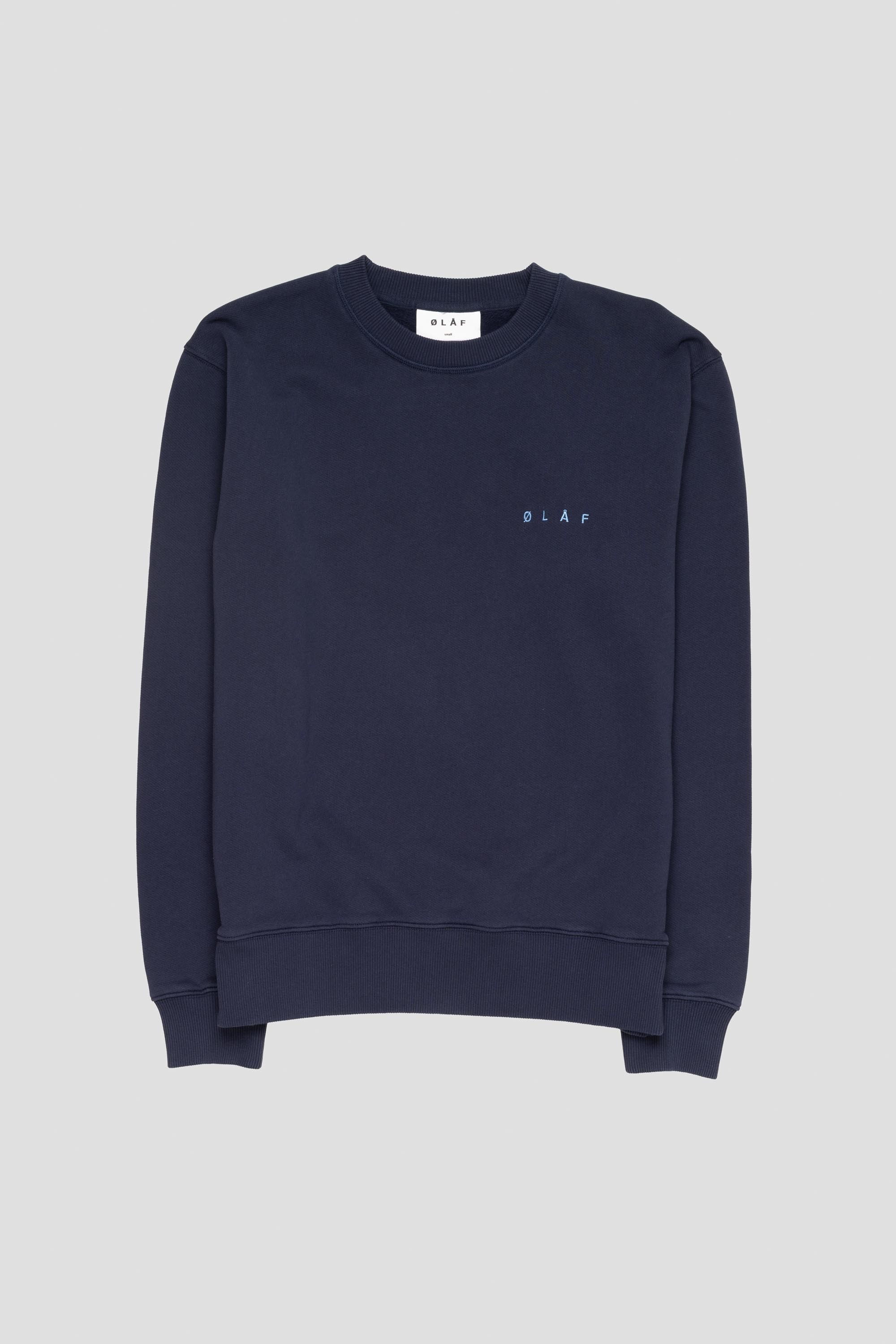 Lined Face Crewneck Navy