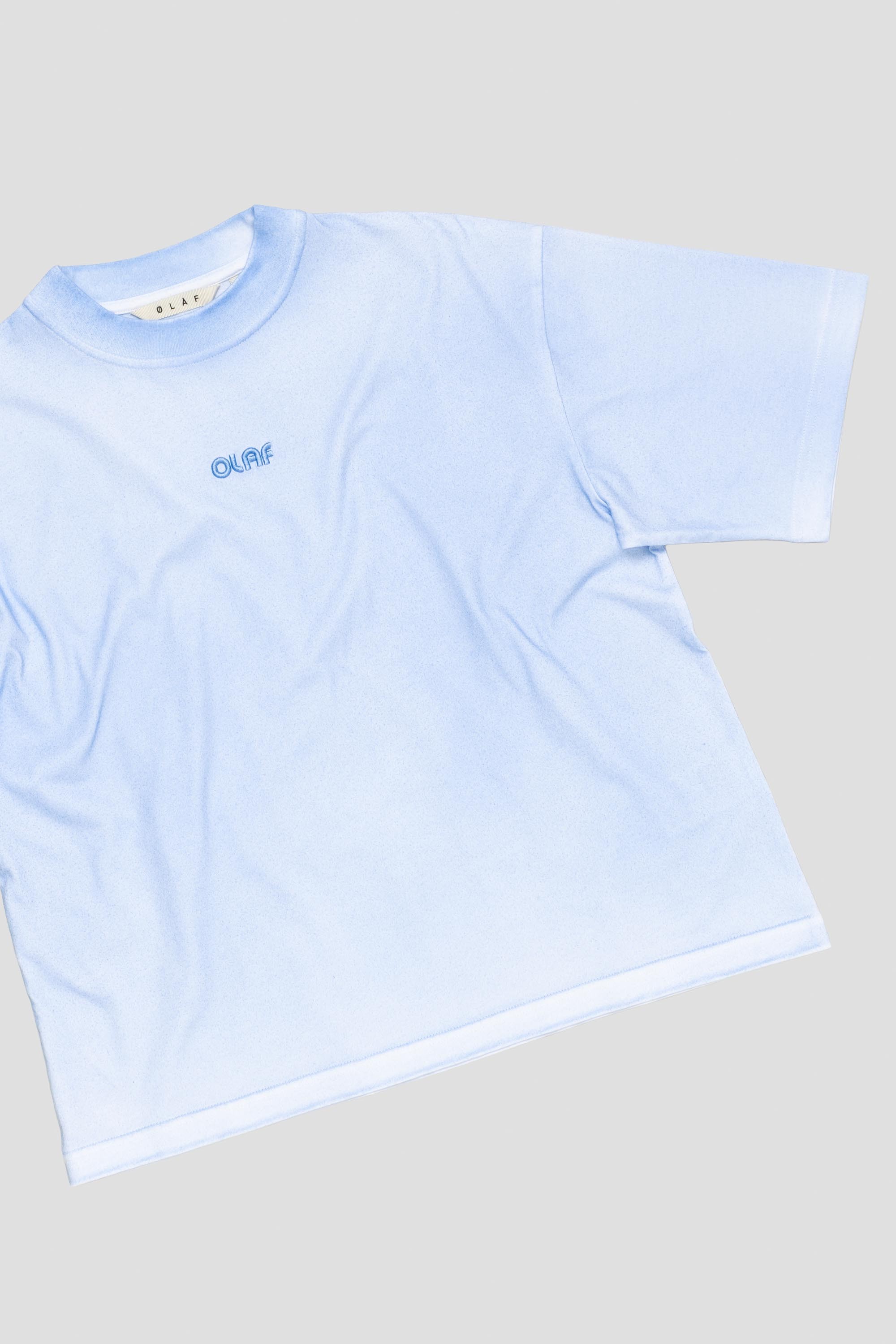 Women's Sprayed Boxy Tee Surf Blue