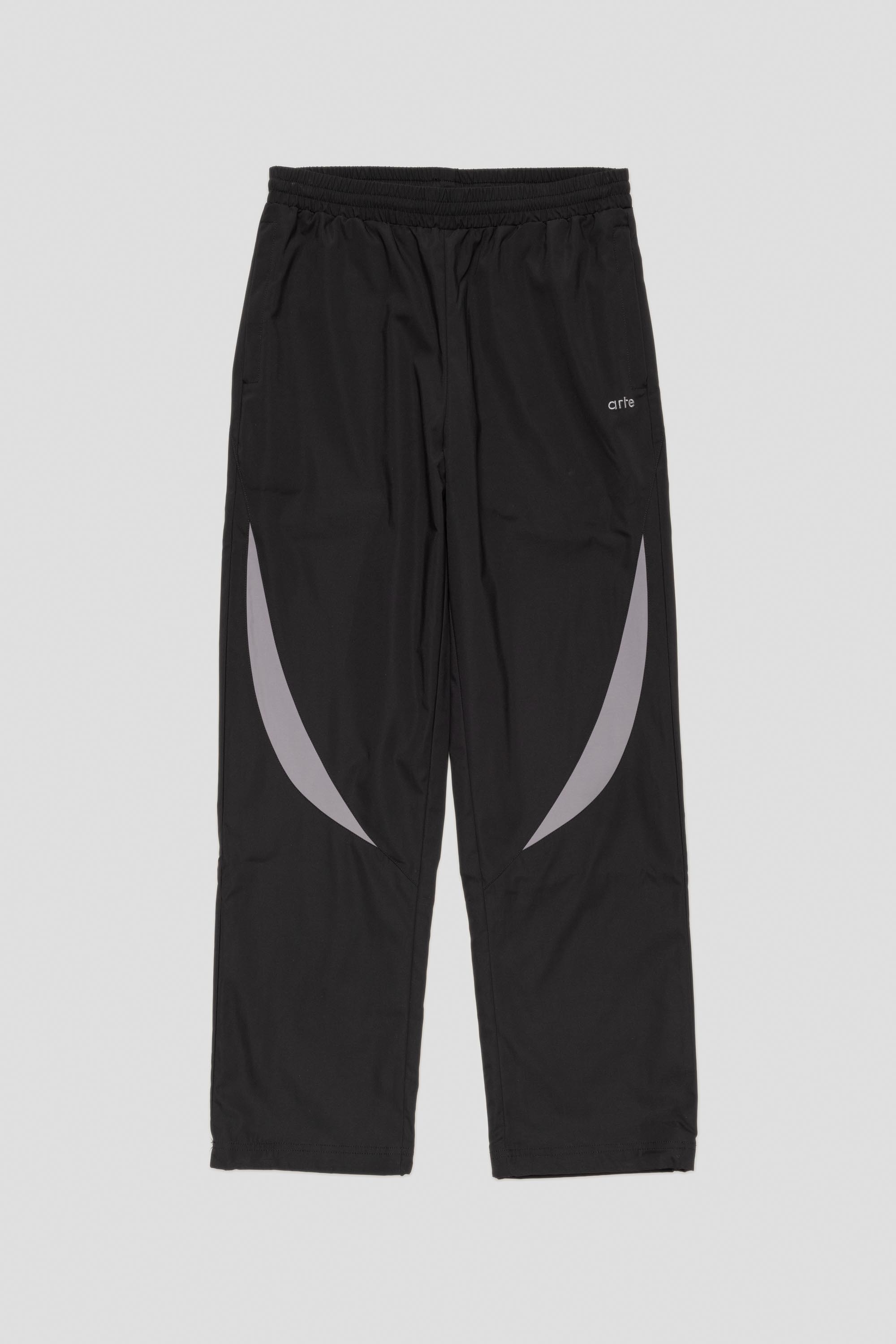 Two-Tone Tracksuit Pants Black