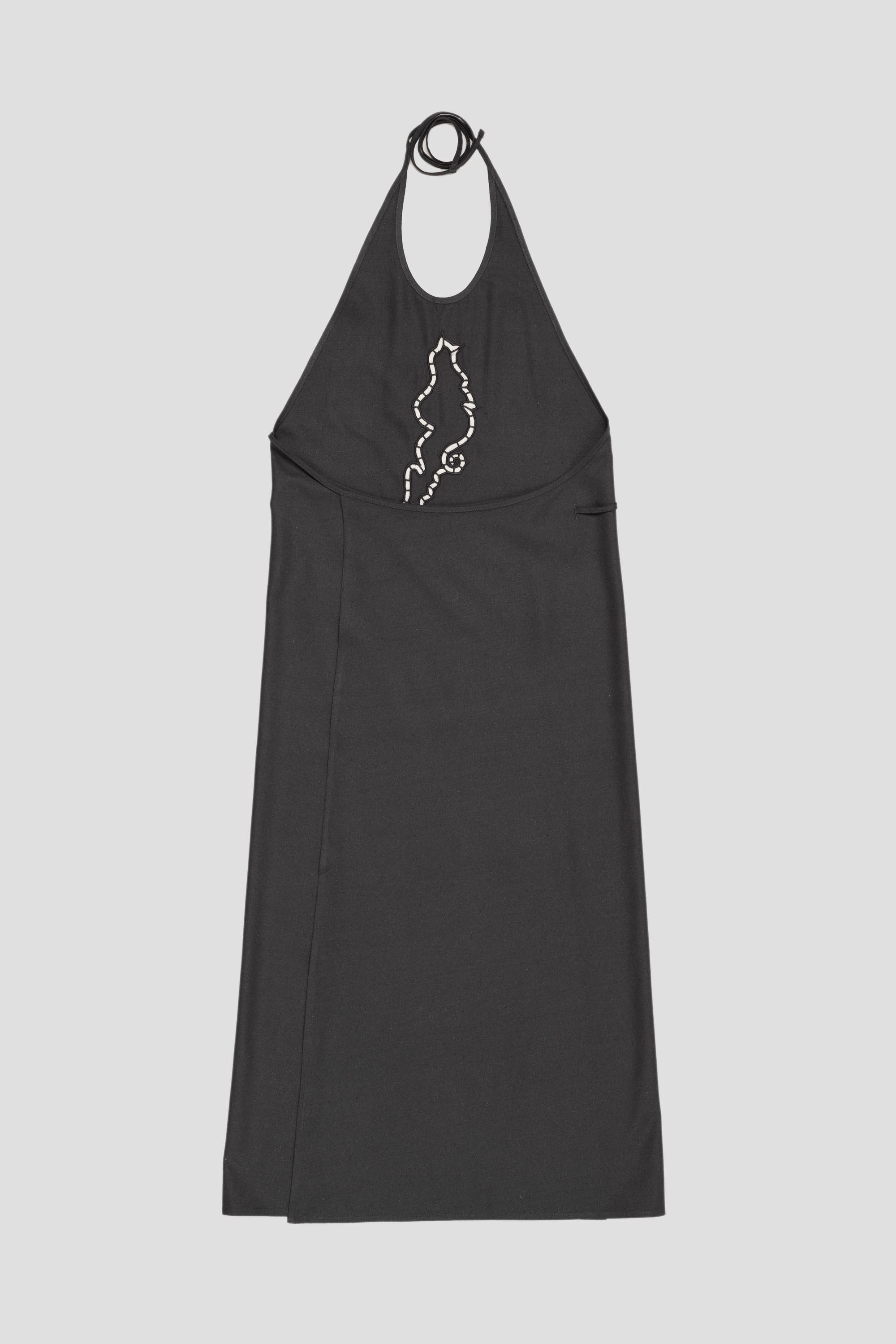 Lei Apron Dress Bridge Grey