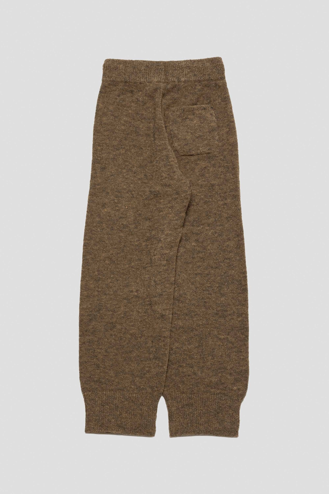 Wide Banding Knit Pants Khaki Brown