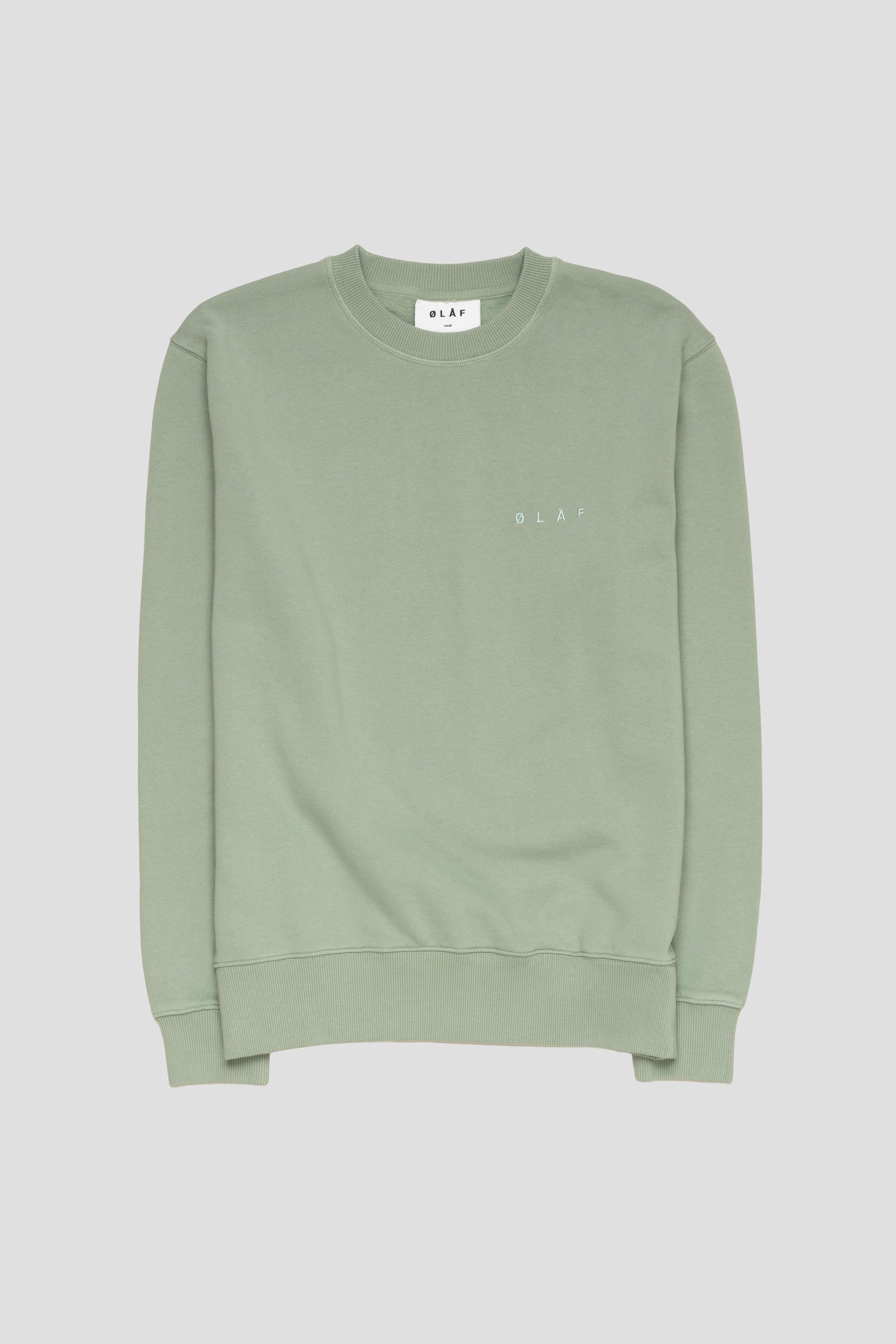 Lined Face Crewneck Green Milieu