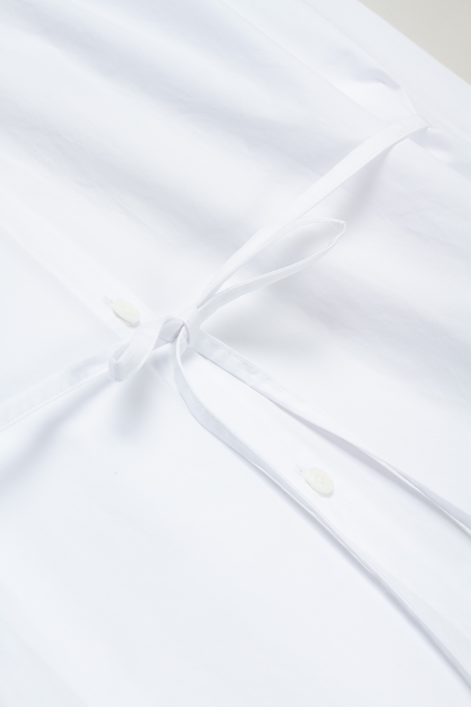 Cotton Shirt Dress White