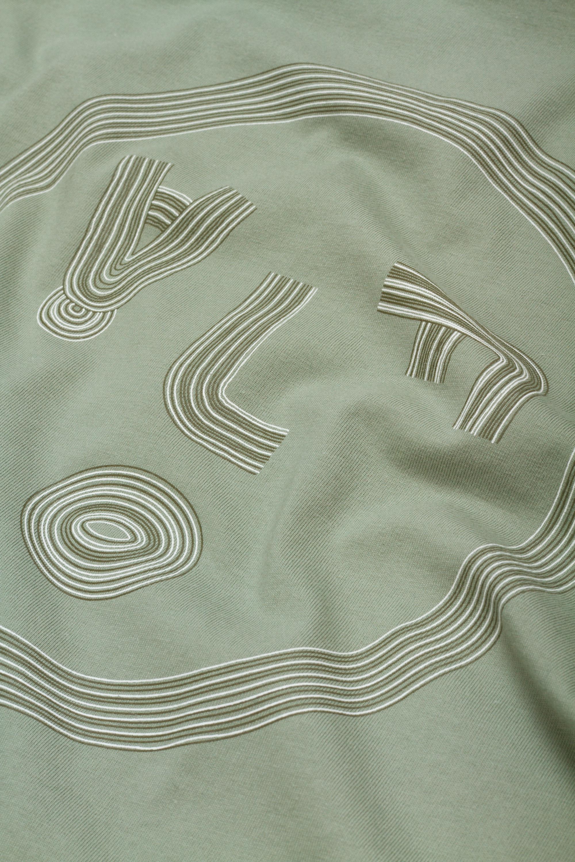Lined Face Tee Green Milieu