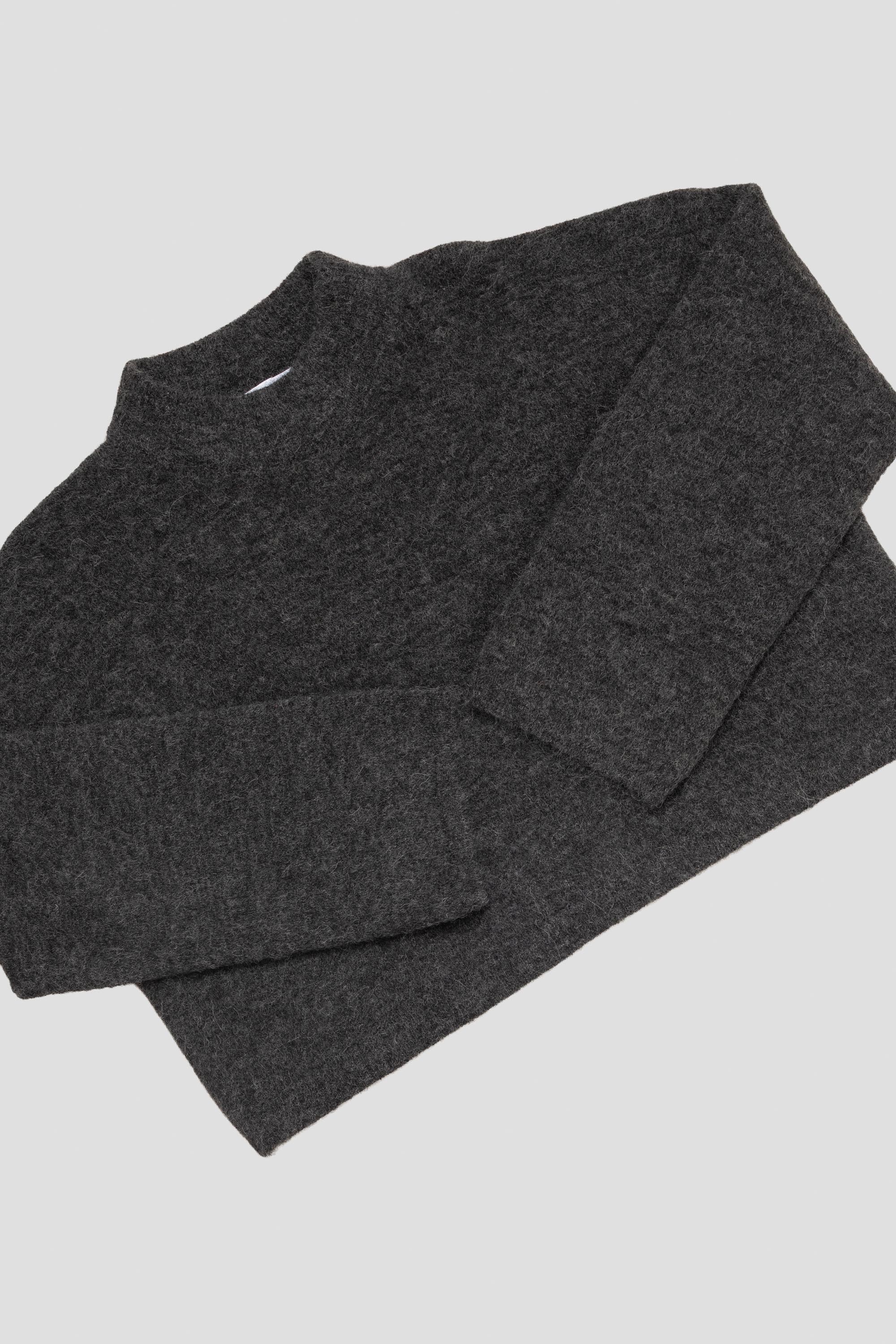 Aperto Turtle Sweater Black Melange