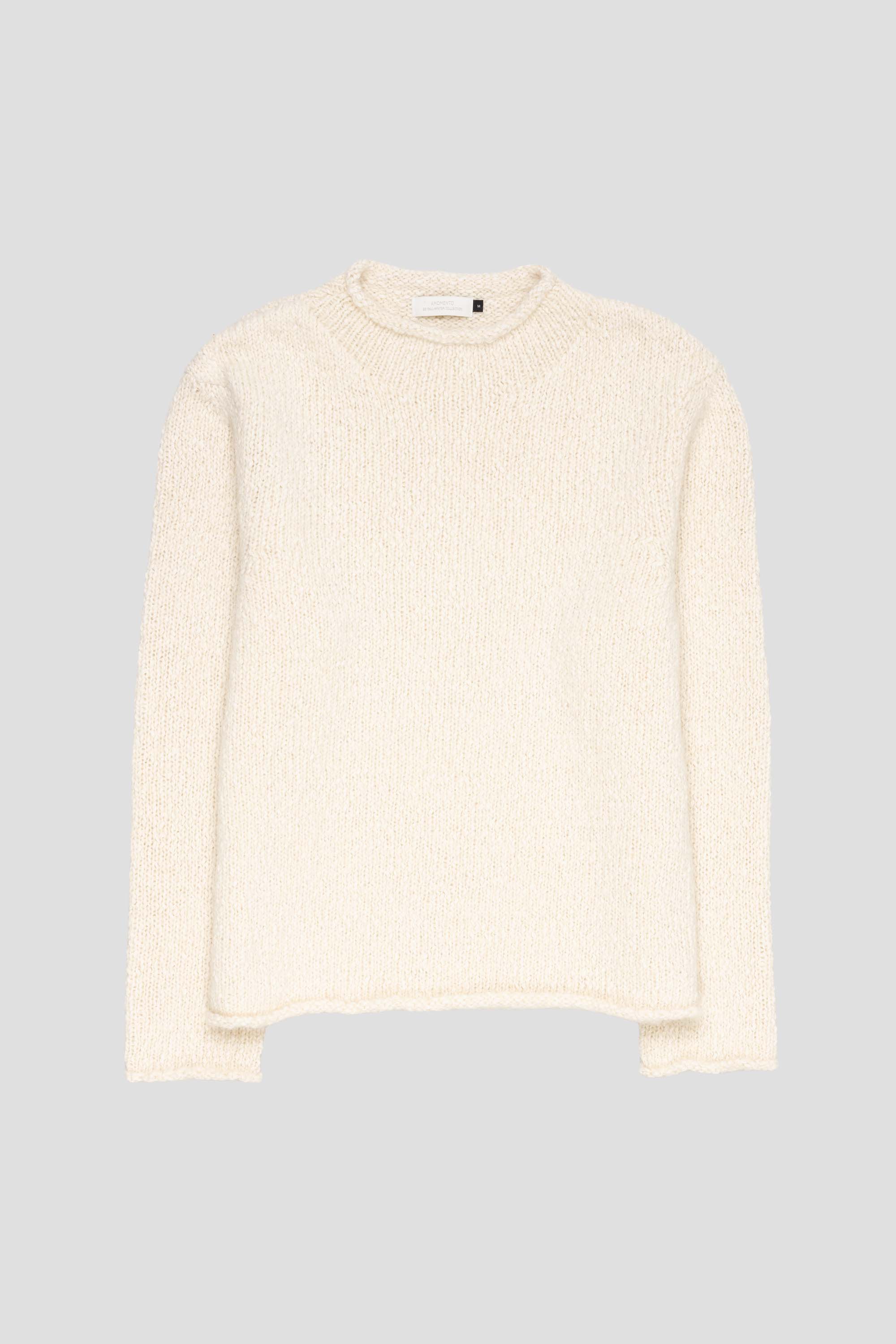 Hairy Slub Pullover Ecru