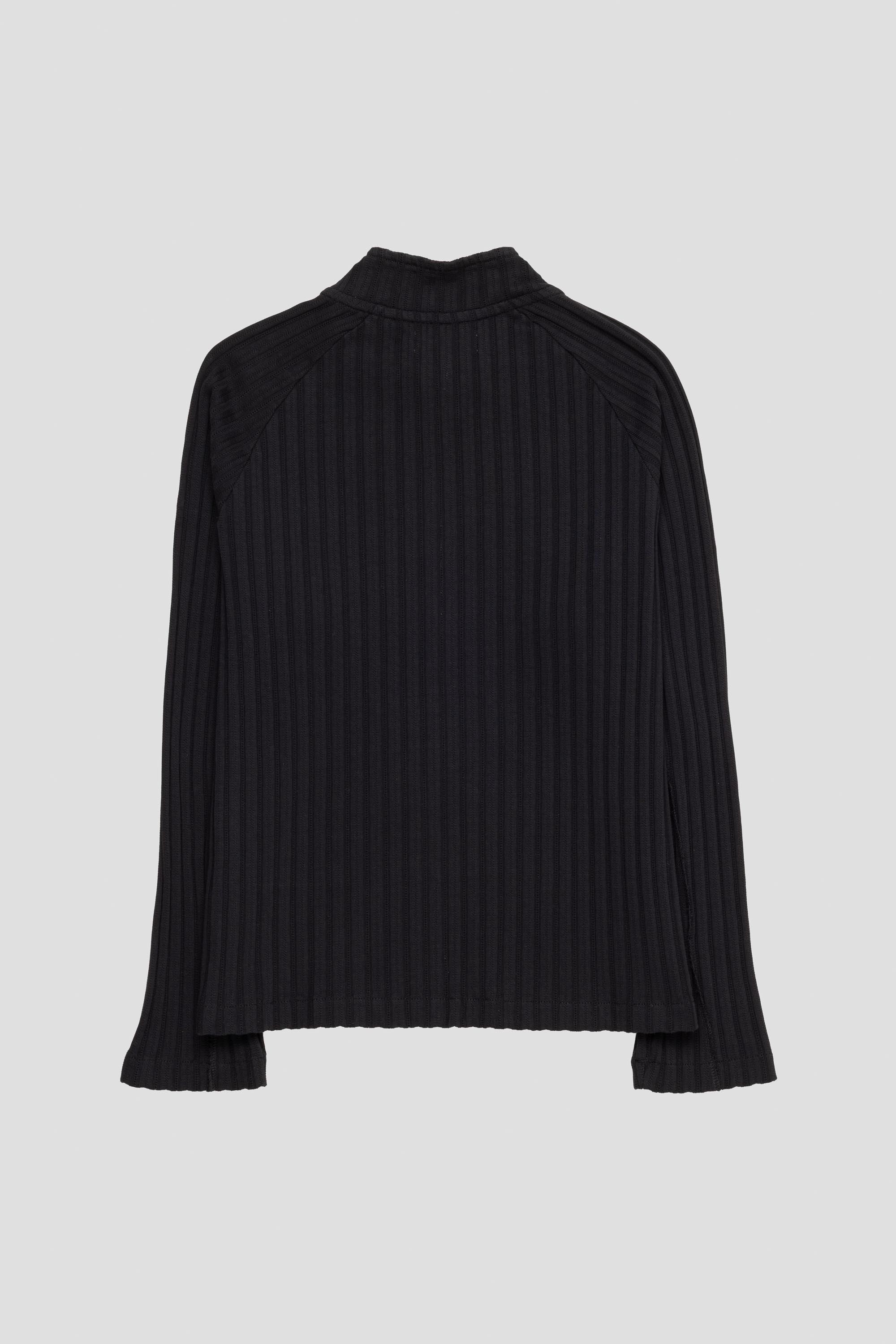 Leisure Zip Up Black Rib