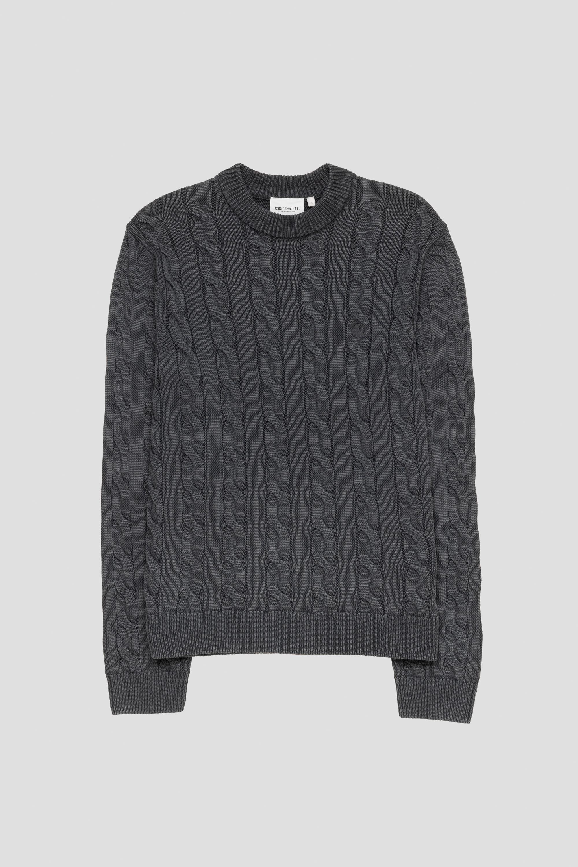 Carter Sweater Black Garment Dyed